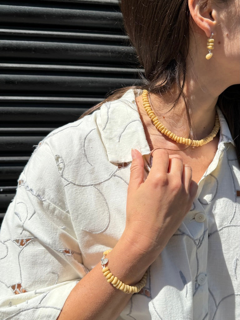 SISI JOIA REMAINS BRACELET BEIGE