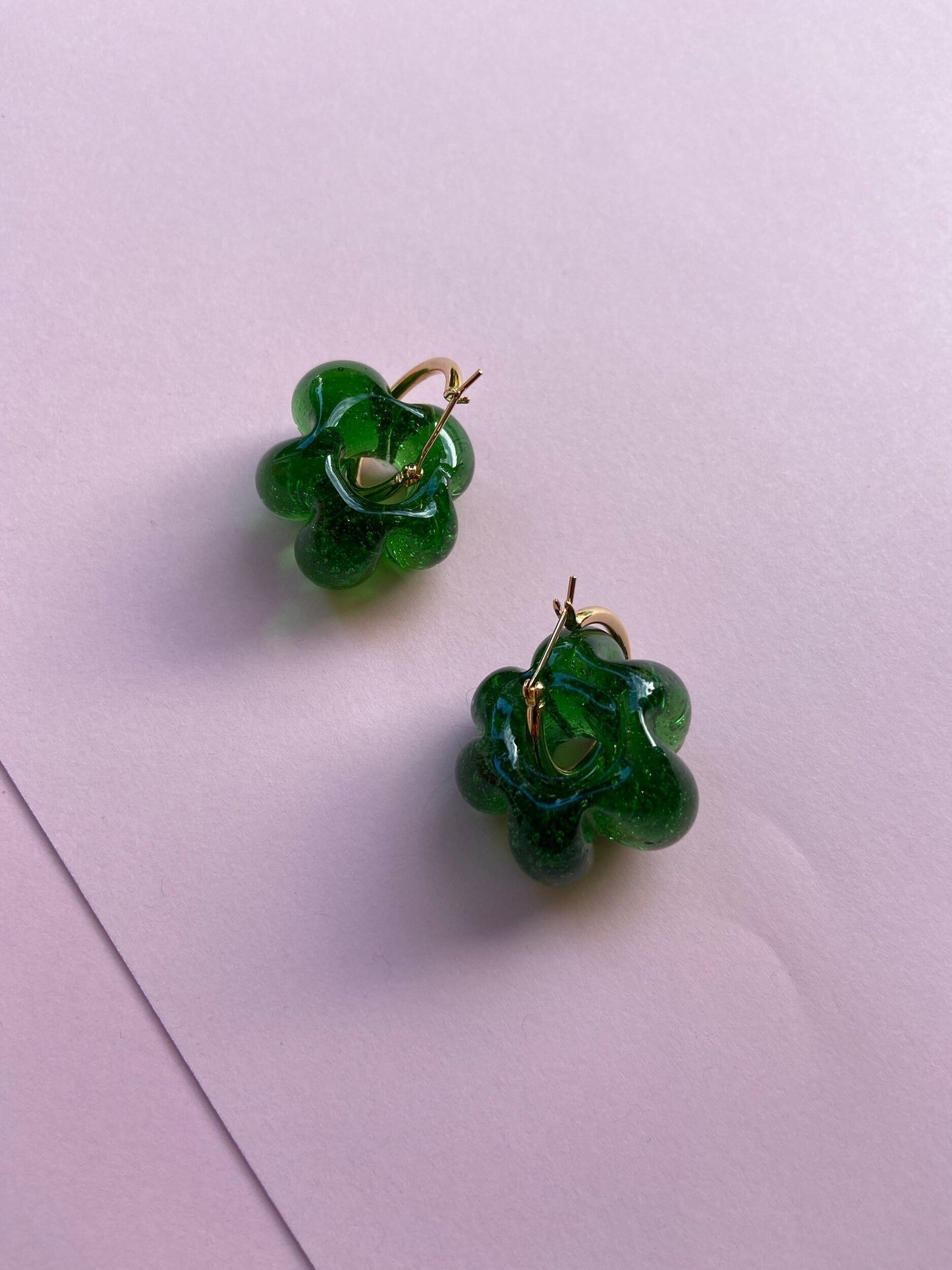 SISI JOIA GREEN FLEUR EARRINGS