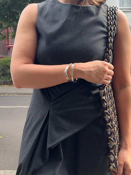 SACROSANCT 925 SILVER SWIRLY BANGLE