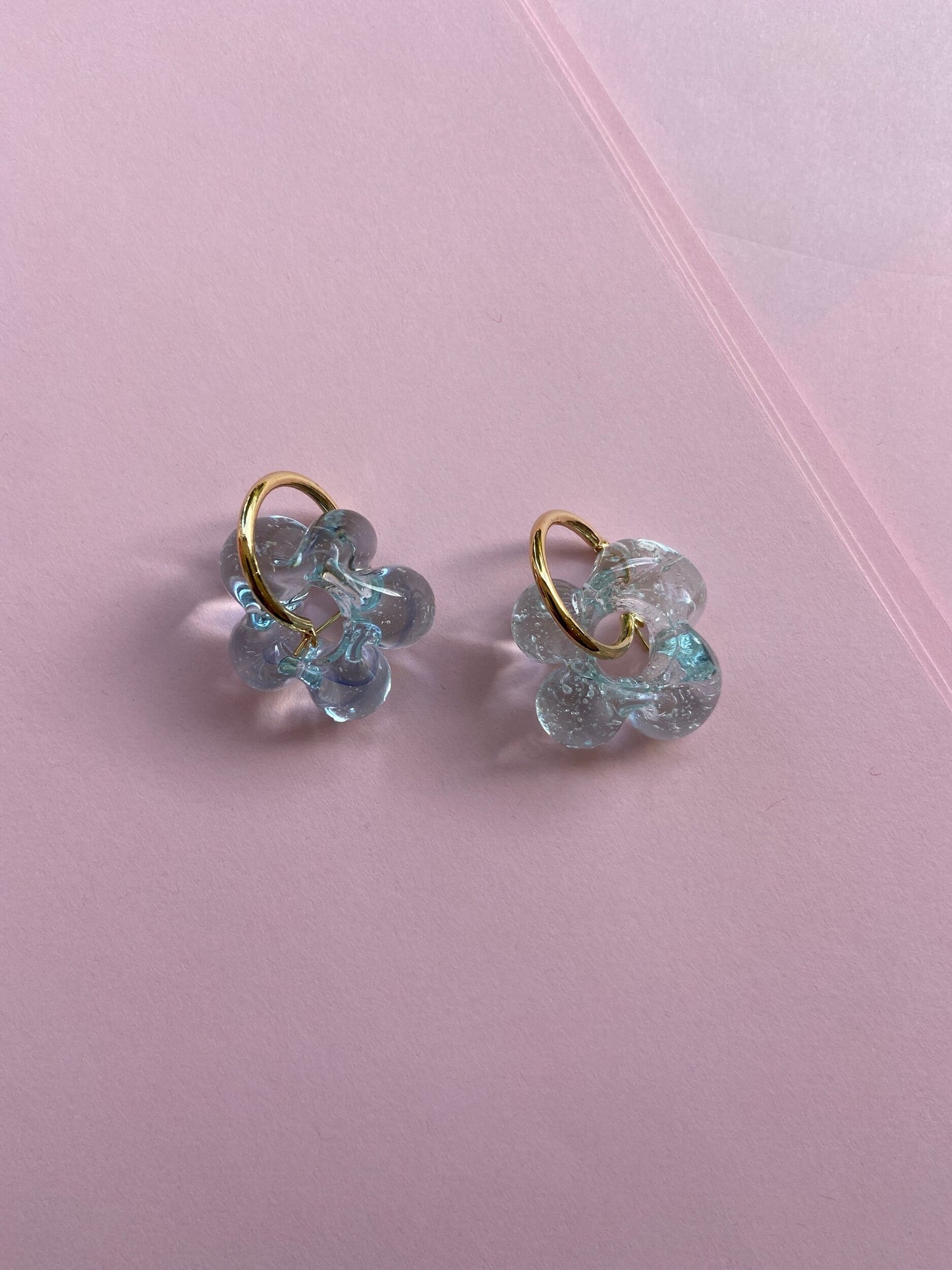 SISI JOIA CLEAR FLEUR EARRINGS