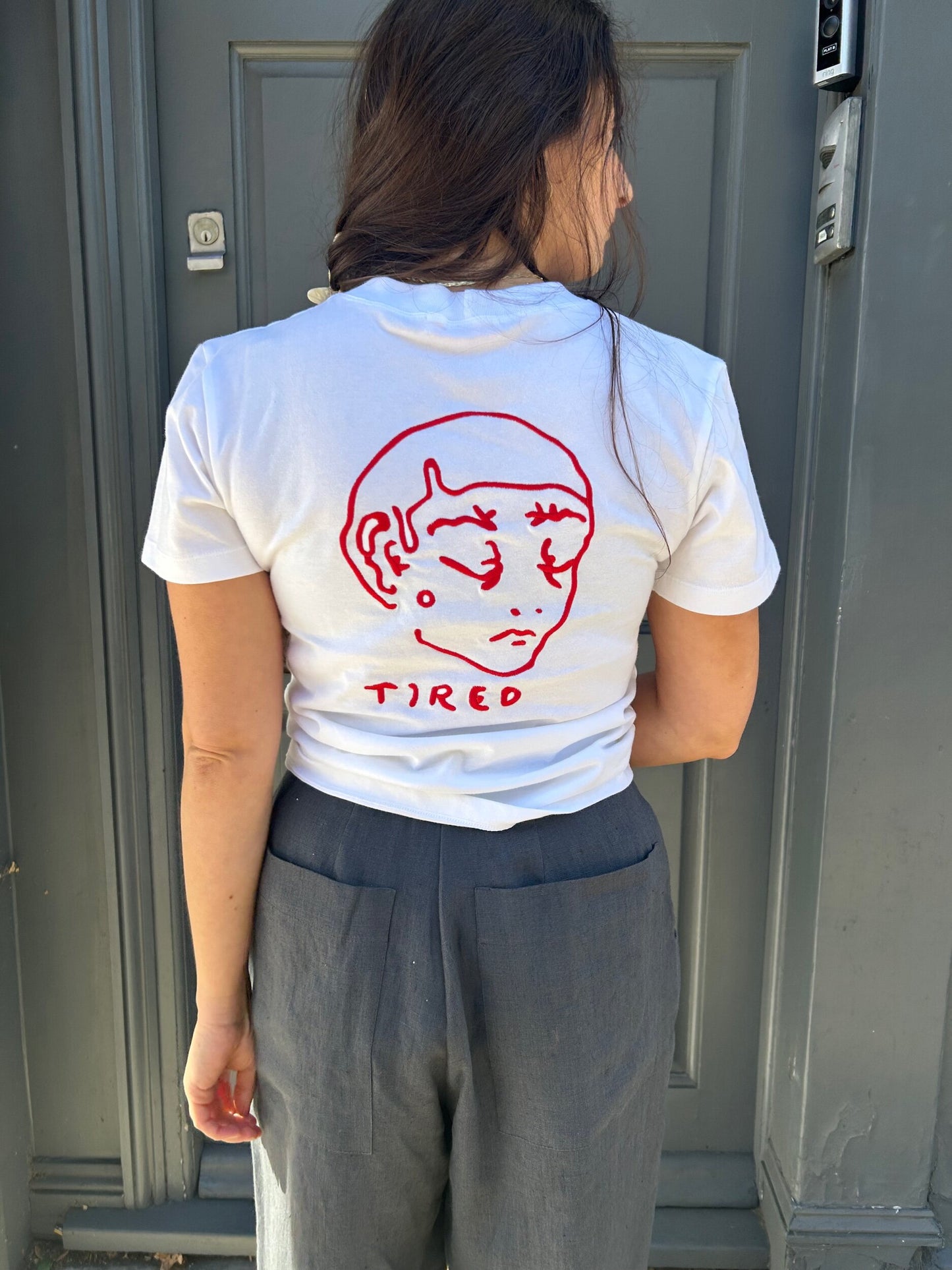 TUMMY ACHE TIRED T SHIRT