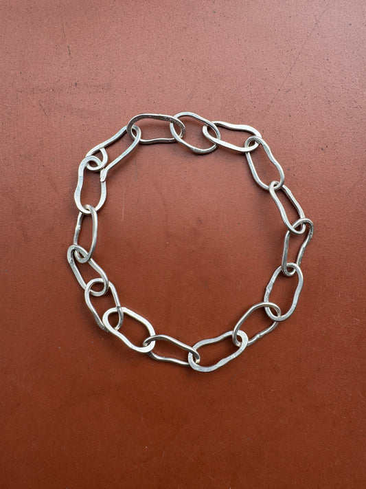 NODO MINI ORGANIC CHAIN BRACELET SILVER