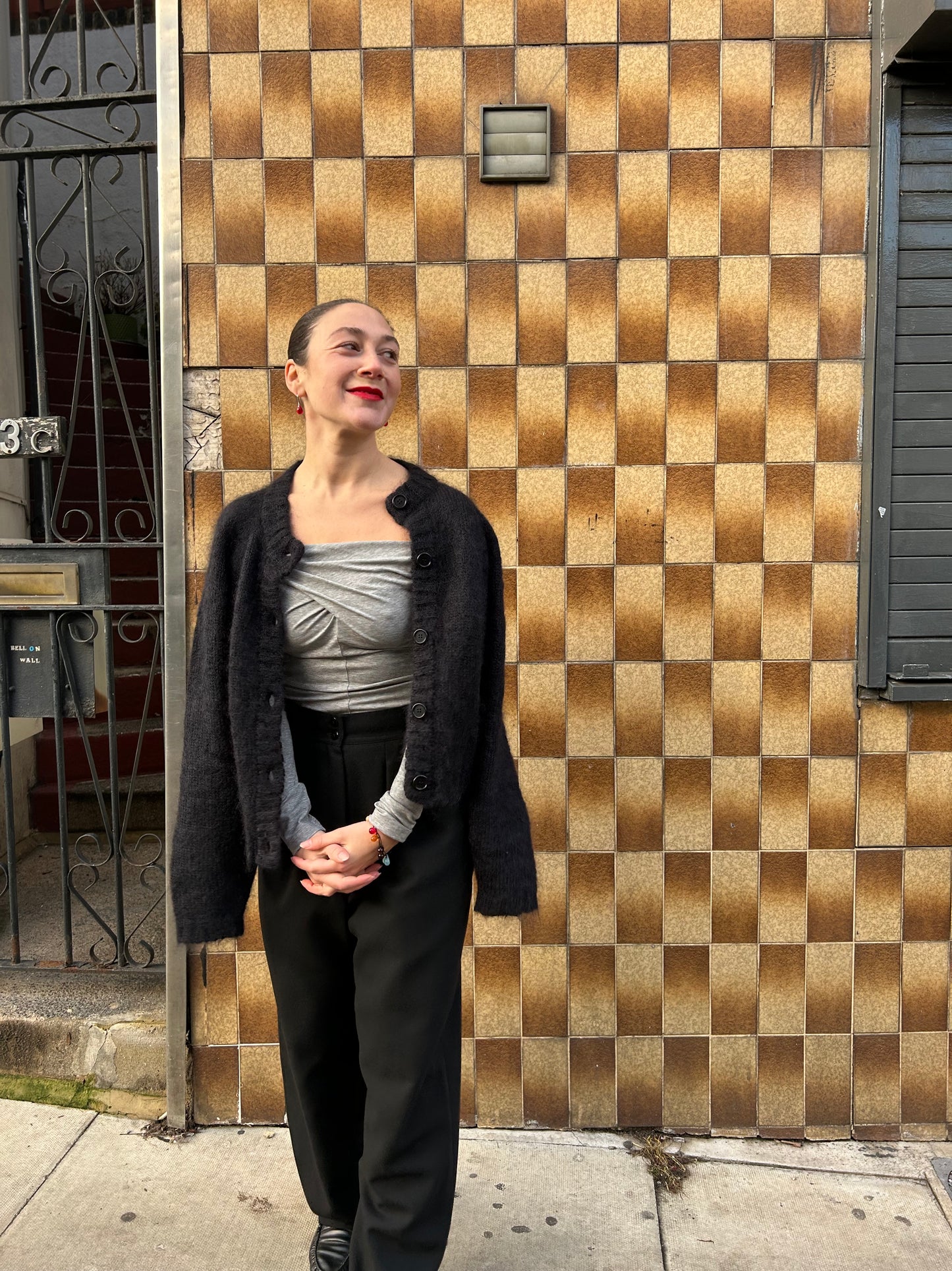 YIBRI TWISTED LONGSLEEVE GREY