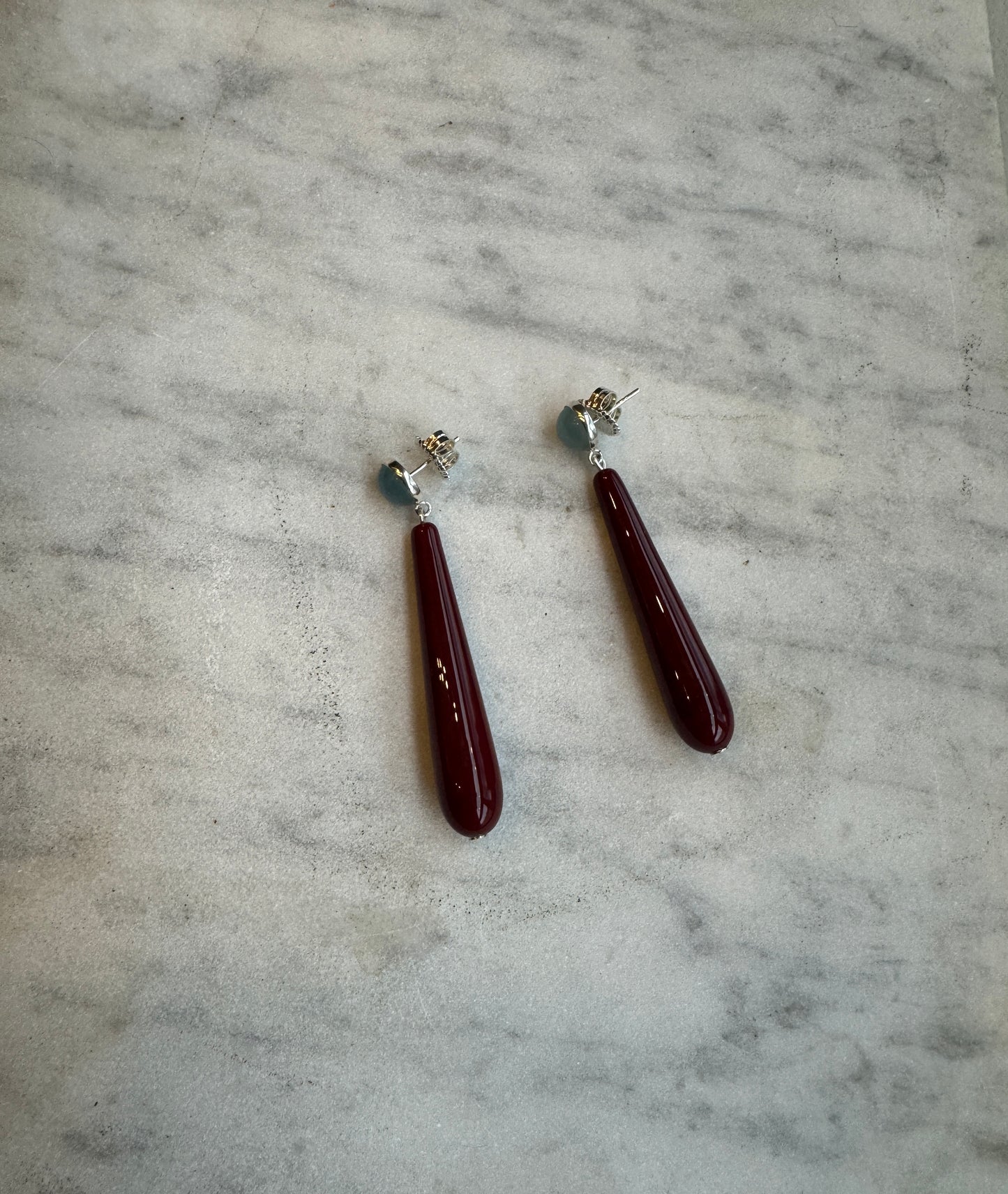 SISI JOIA MARYAM EARRINGS MARINE / BROWN