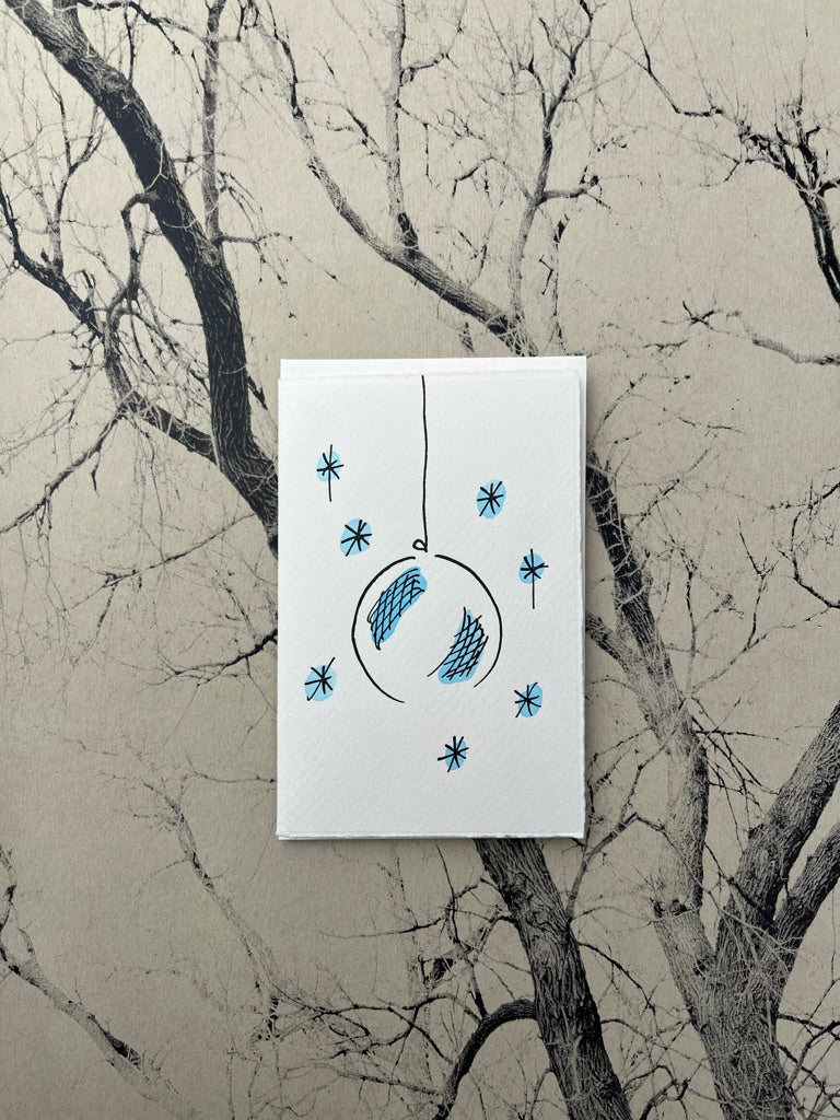 SCRIBBLE AND DAUB DISCO BALL CARD