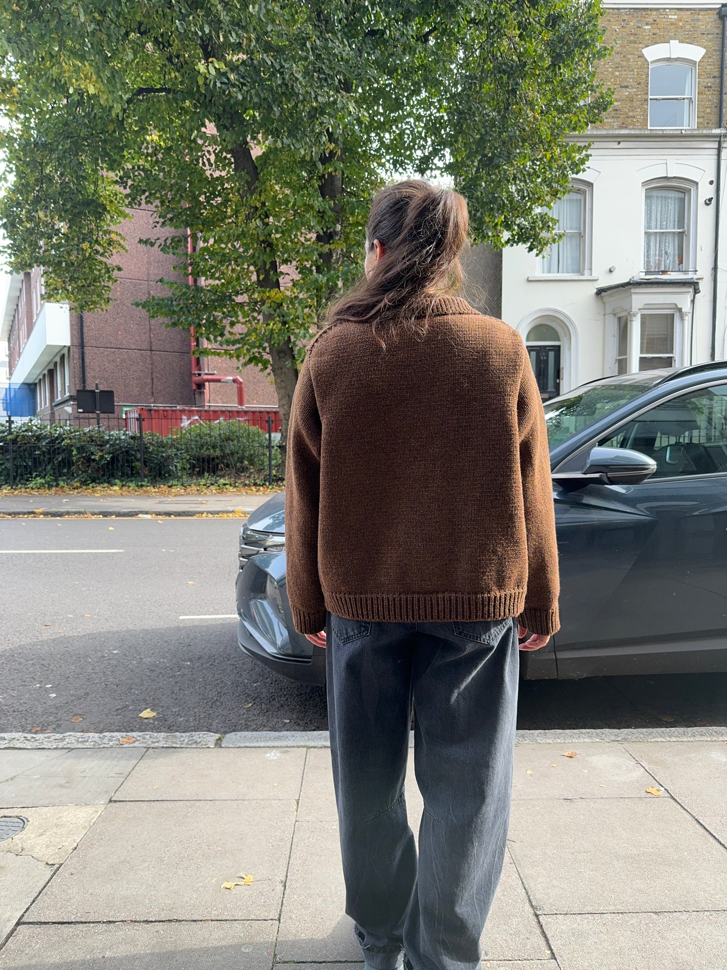 YETTON CARDIGAN BROWN