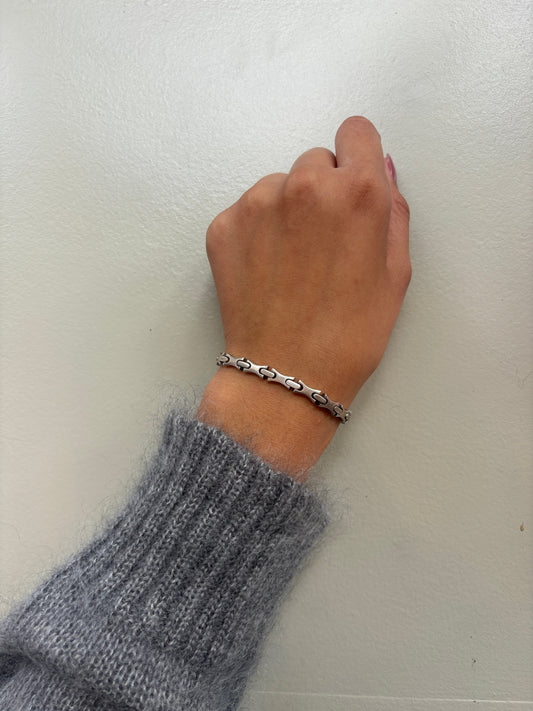 SACROSANCT ART DECO PANEL LINK BRACELET