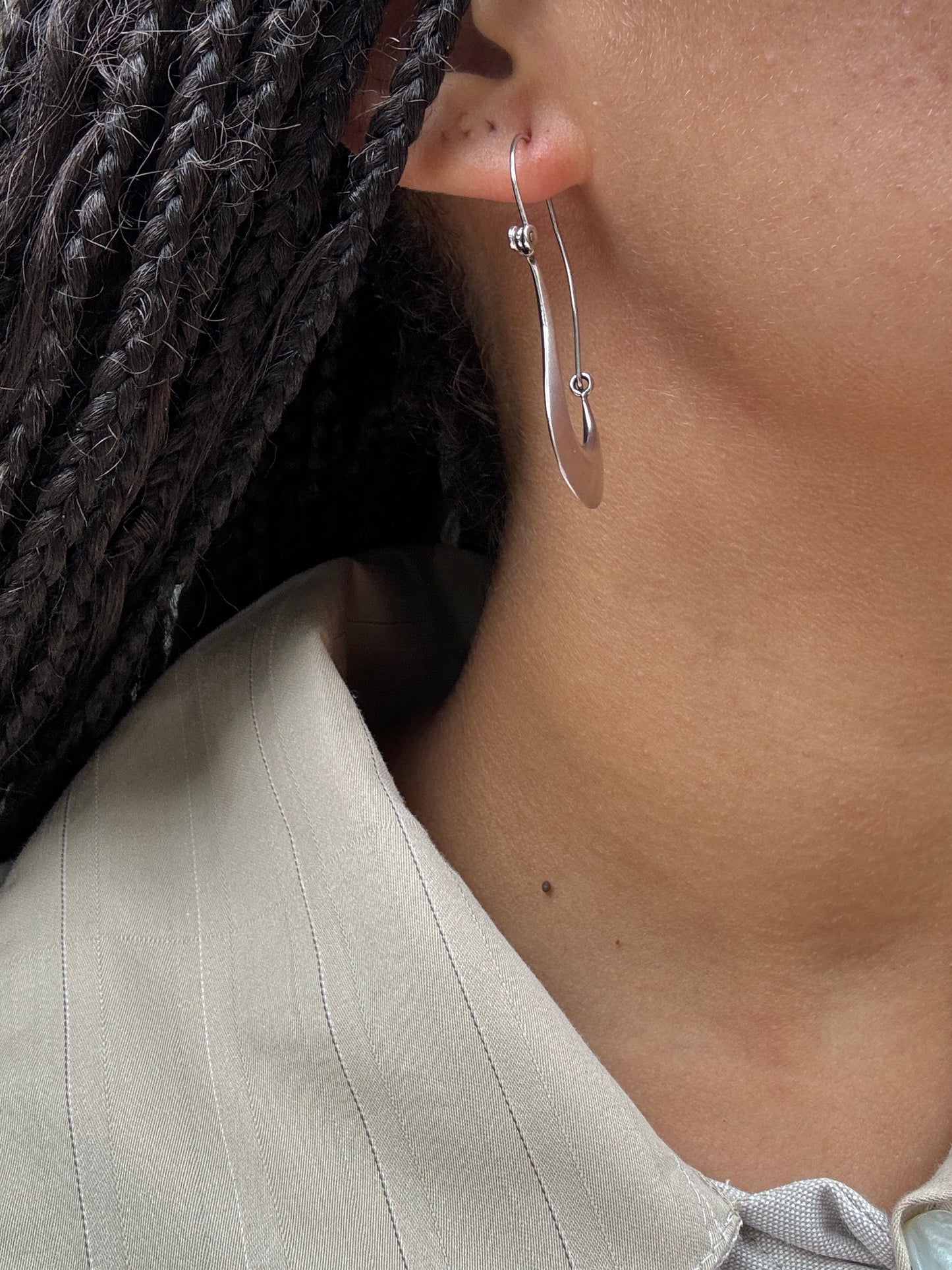 SACROSANCT SCULPTURAL SILVER EARRINGS