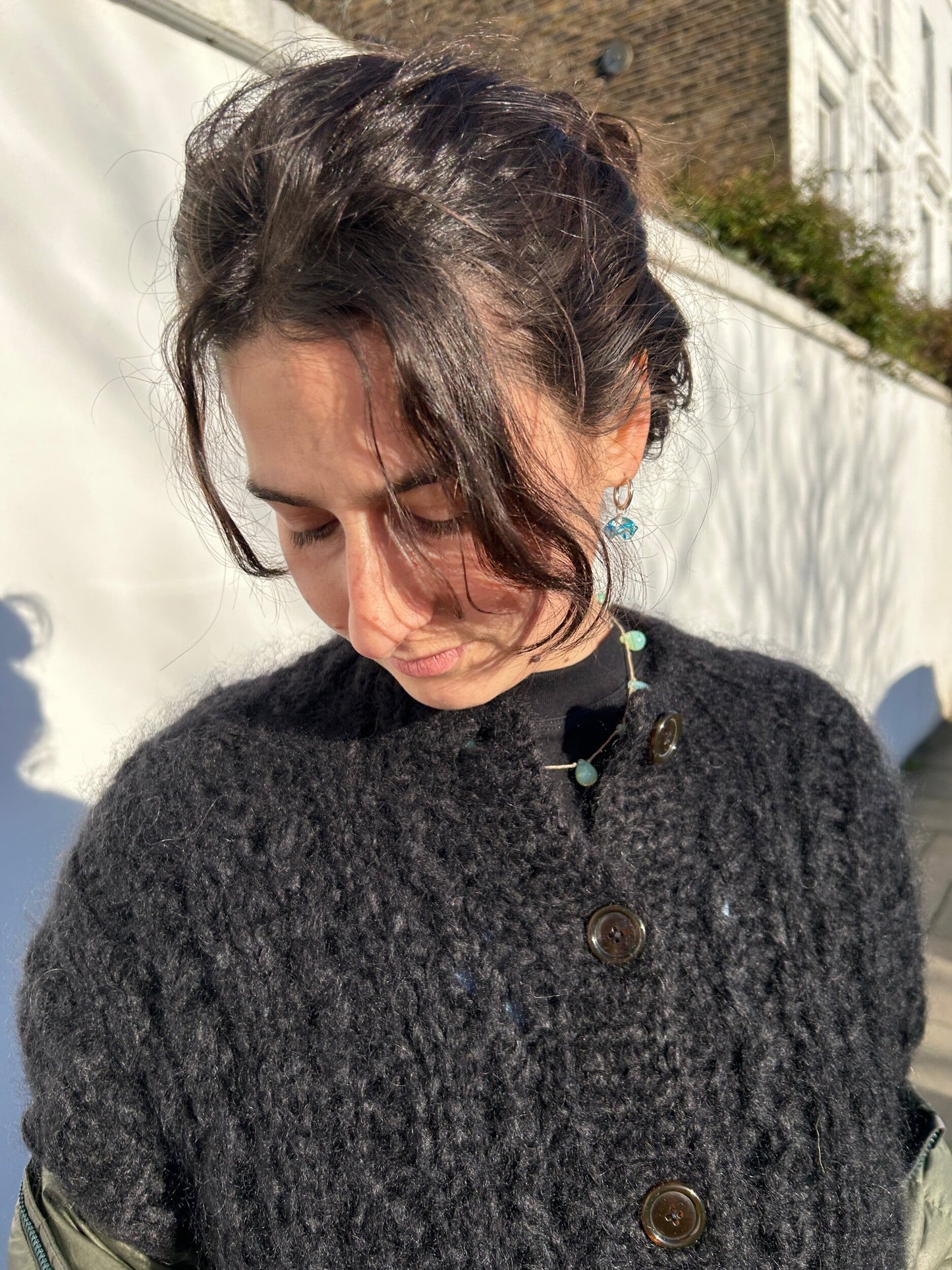 SISI JOIA FLEURETTE EARRINGS PALE BLUE