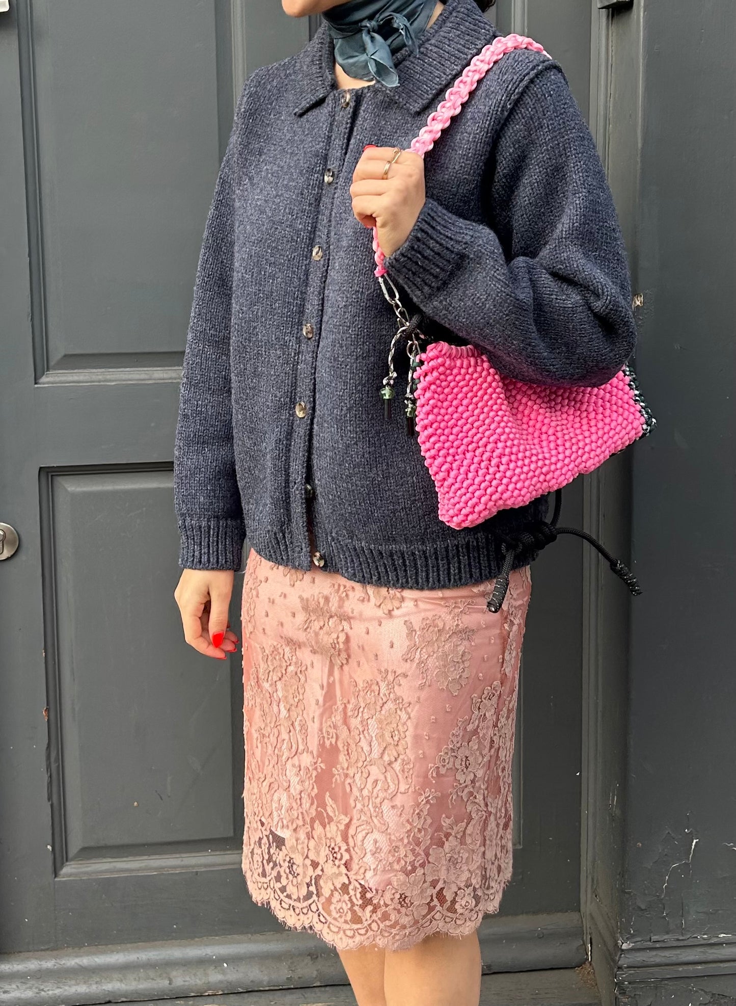 YETTON CARDIGAN GREY