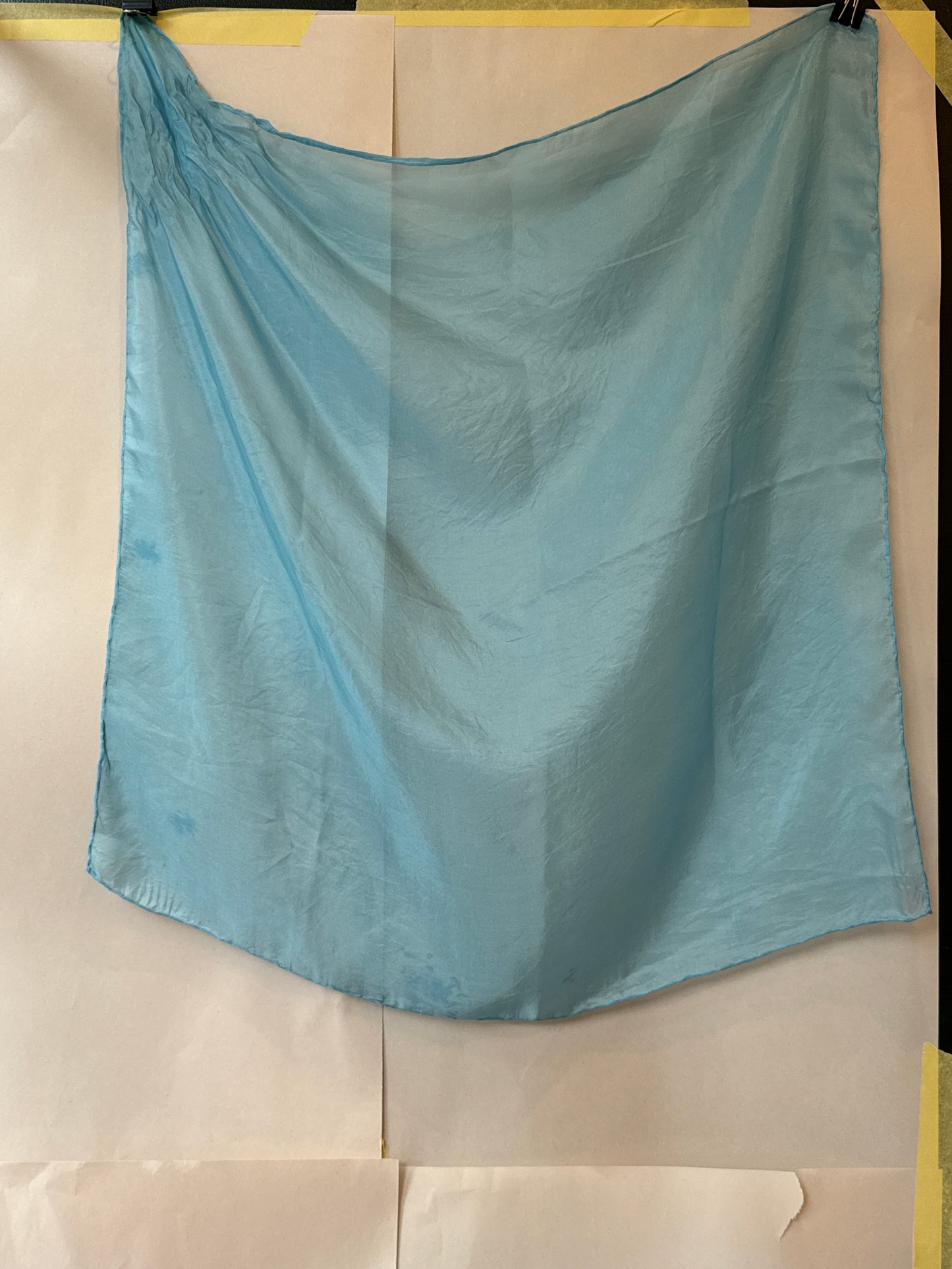 SLOW AND SOW SILK BANDANA BLUE
