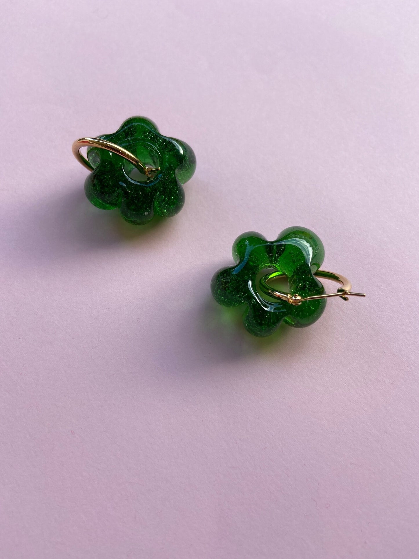 SISI JOIA GREEN FLEUR EARRINGS