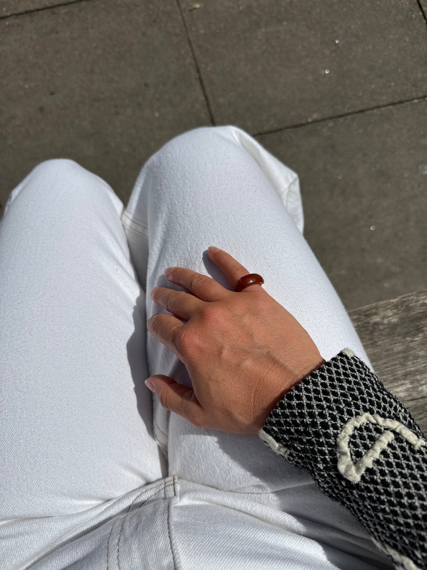 SISI JOIA GLASS RING RUST