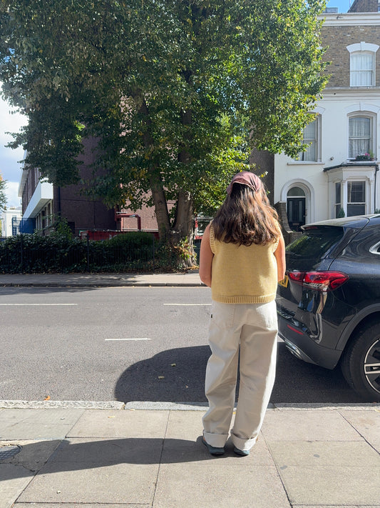 SLOW AND SOW SILK BANDANA BROWN