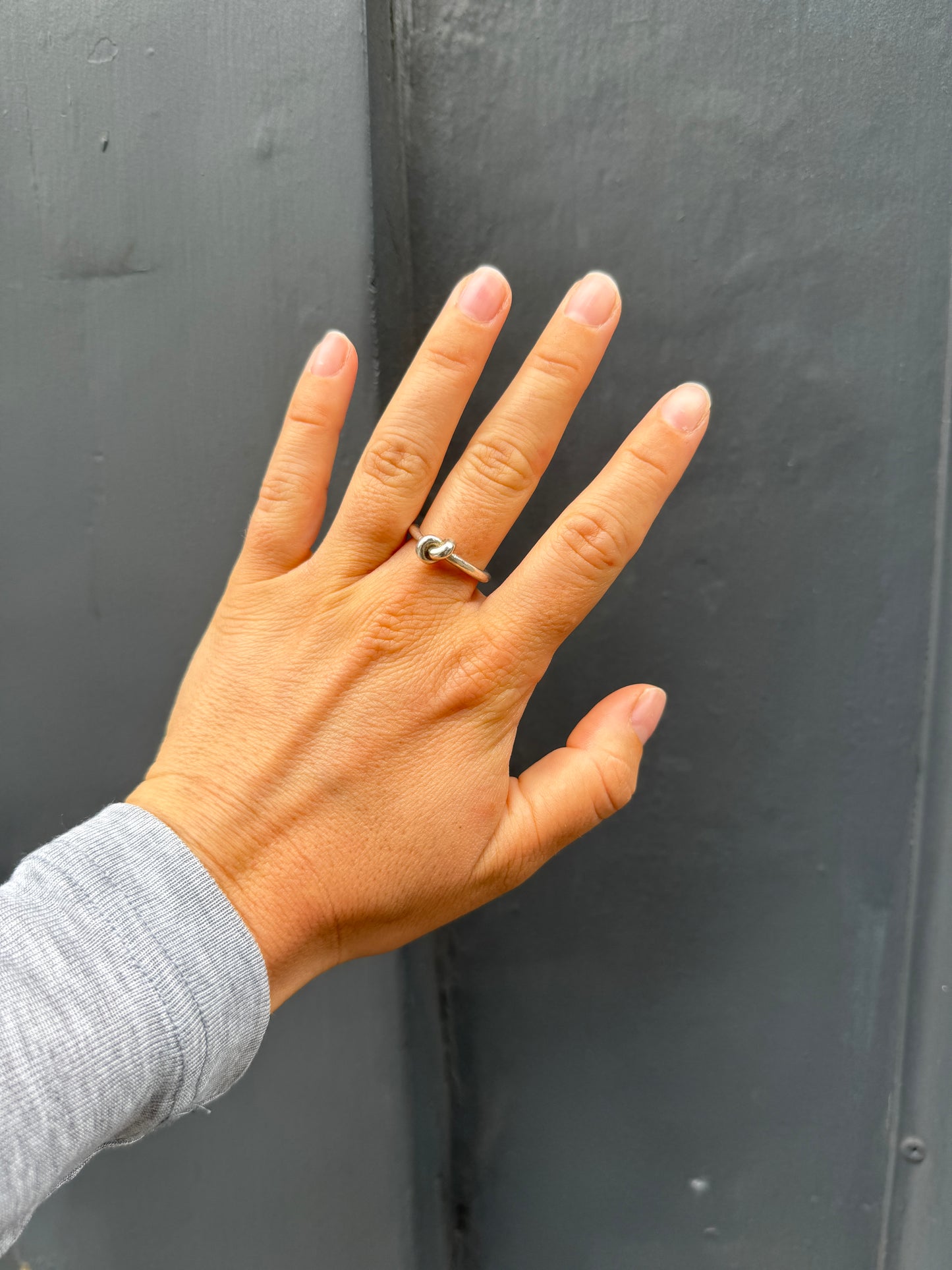 NODO KNOTTED RING SILVER