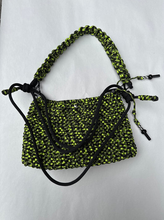 KNOT TODAY BAG LIME GREEN & BLACK
