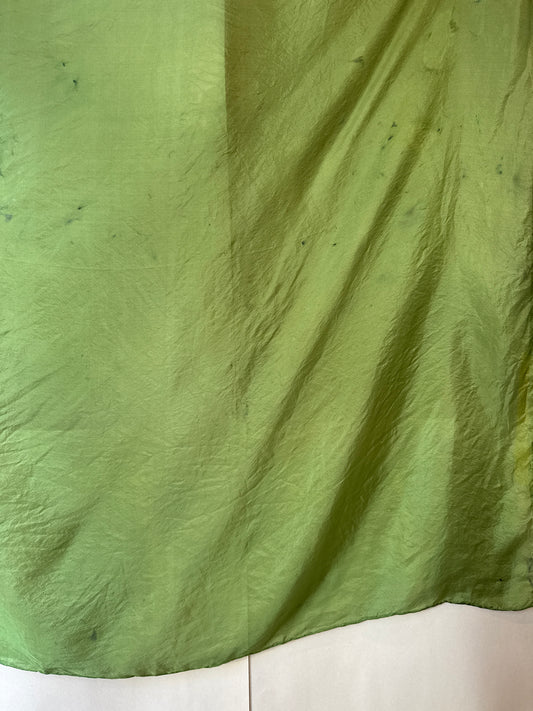 SLOW AND SOW SILK SCARF GREEN