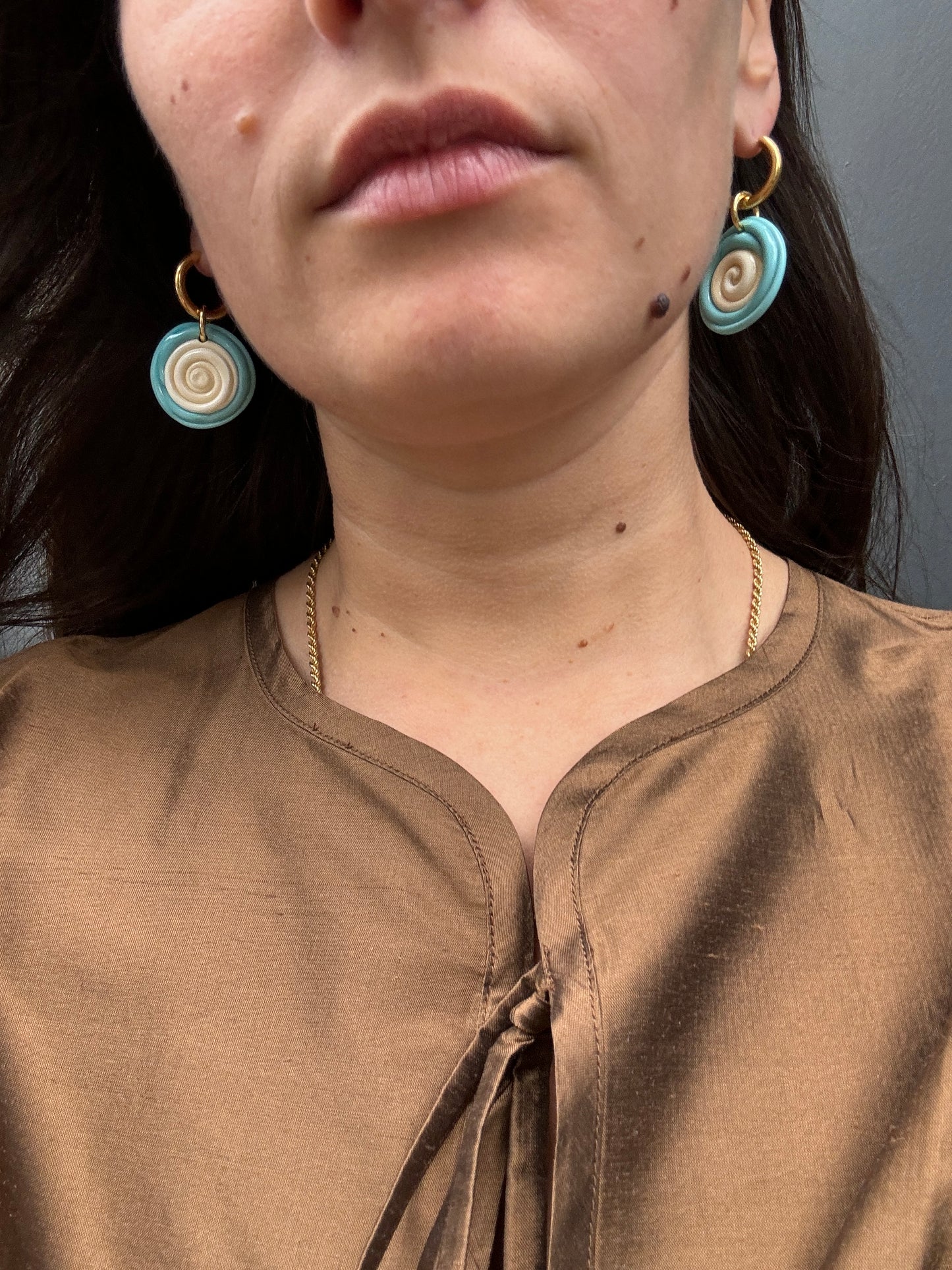 SANDRA ALEXANDRA SEA URCHIN BLUE & IVORY