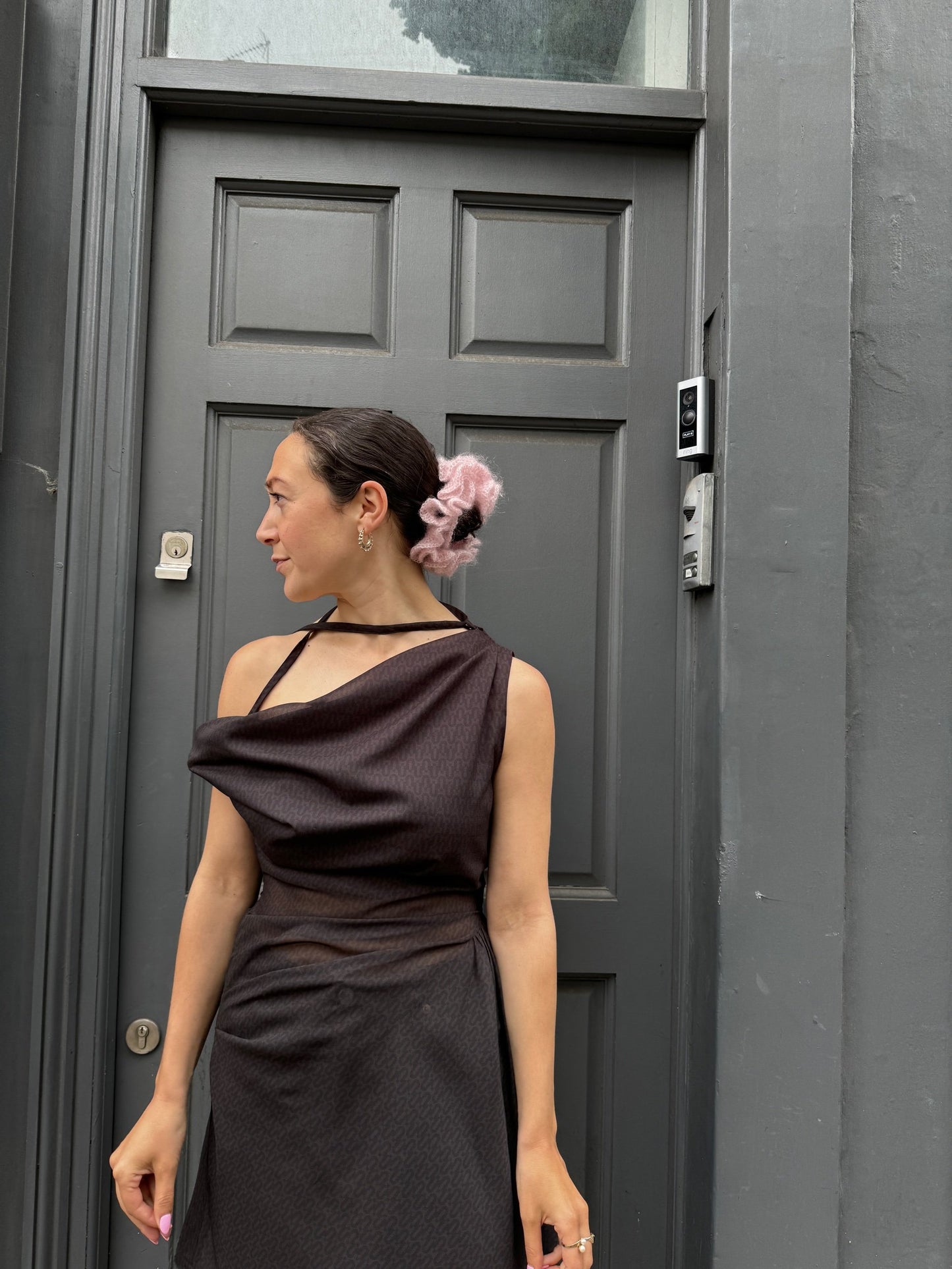 UNA HAYDE AWEN DRESS BROWN