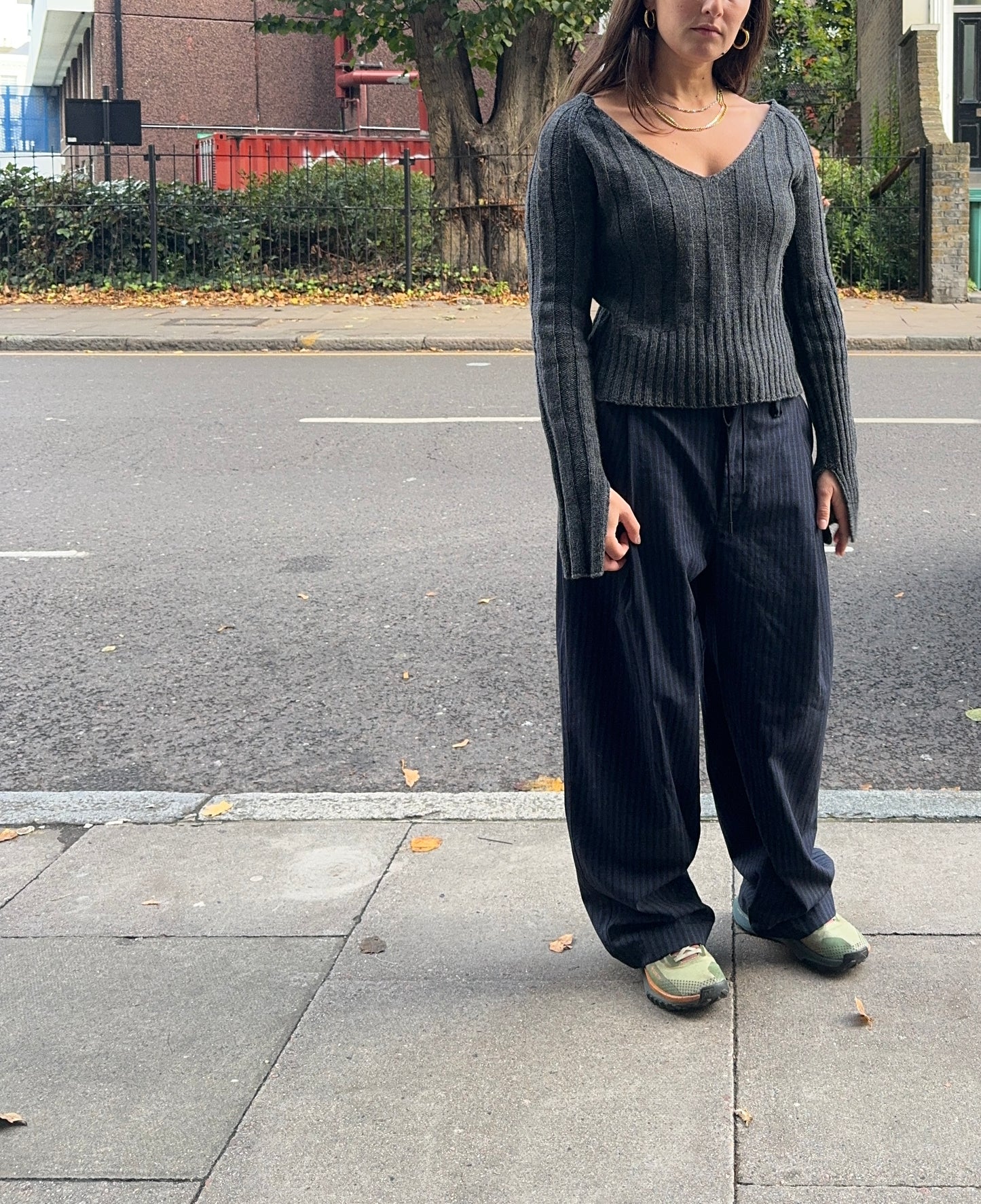 UNA HAYDE KNITTED JUMPER GREY