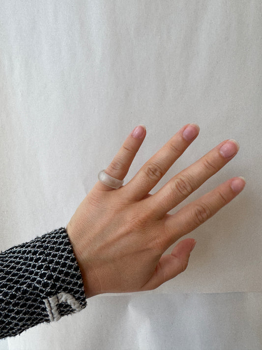 SISI JOIA GLASS RING CLEAR