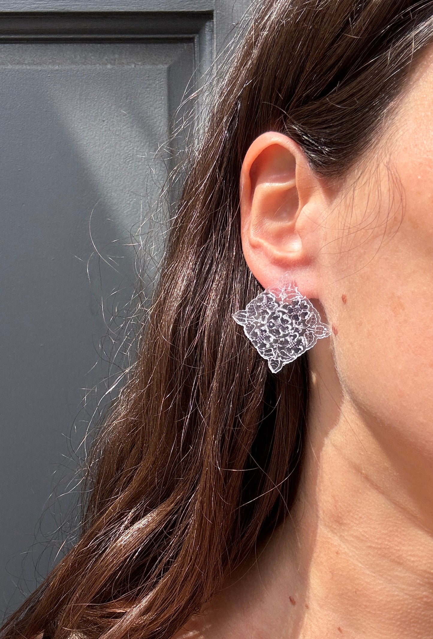 DEANNIE FABRIC TILE EARRINGS