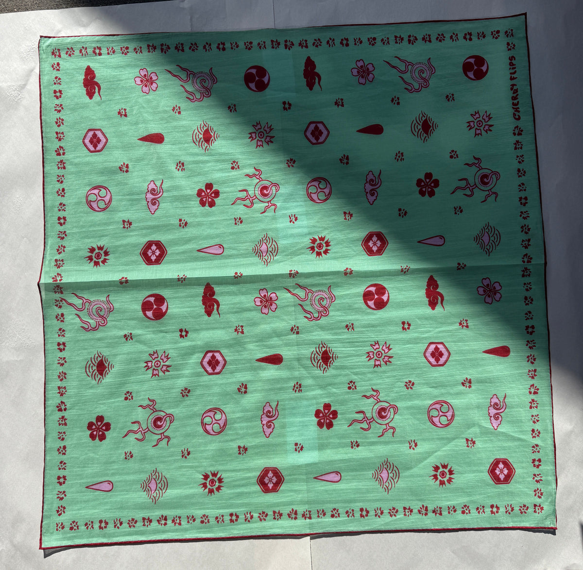 CHERRY FLIPS MONSHO SCARF JADE