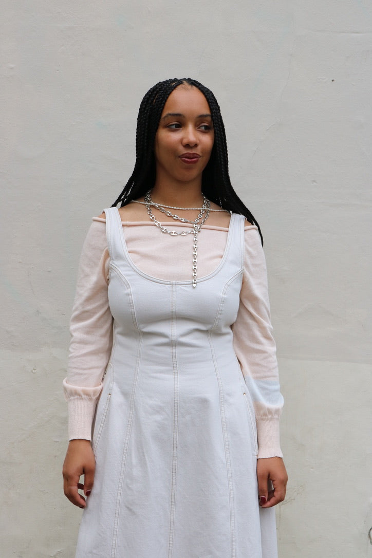 PICKLES STRAIGHT NECK TOP PINK