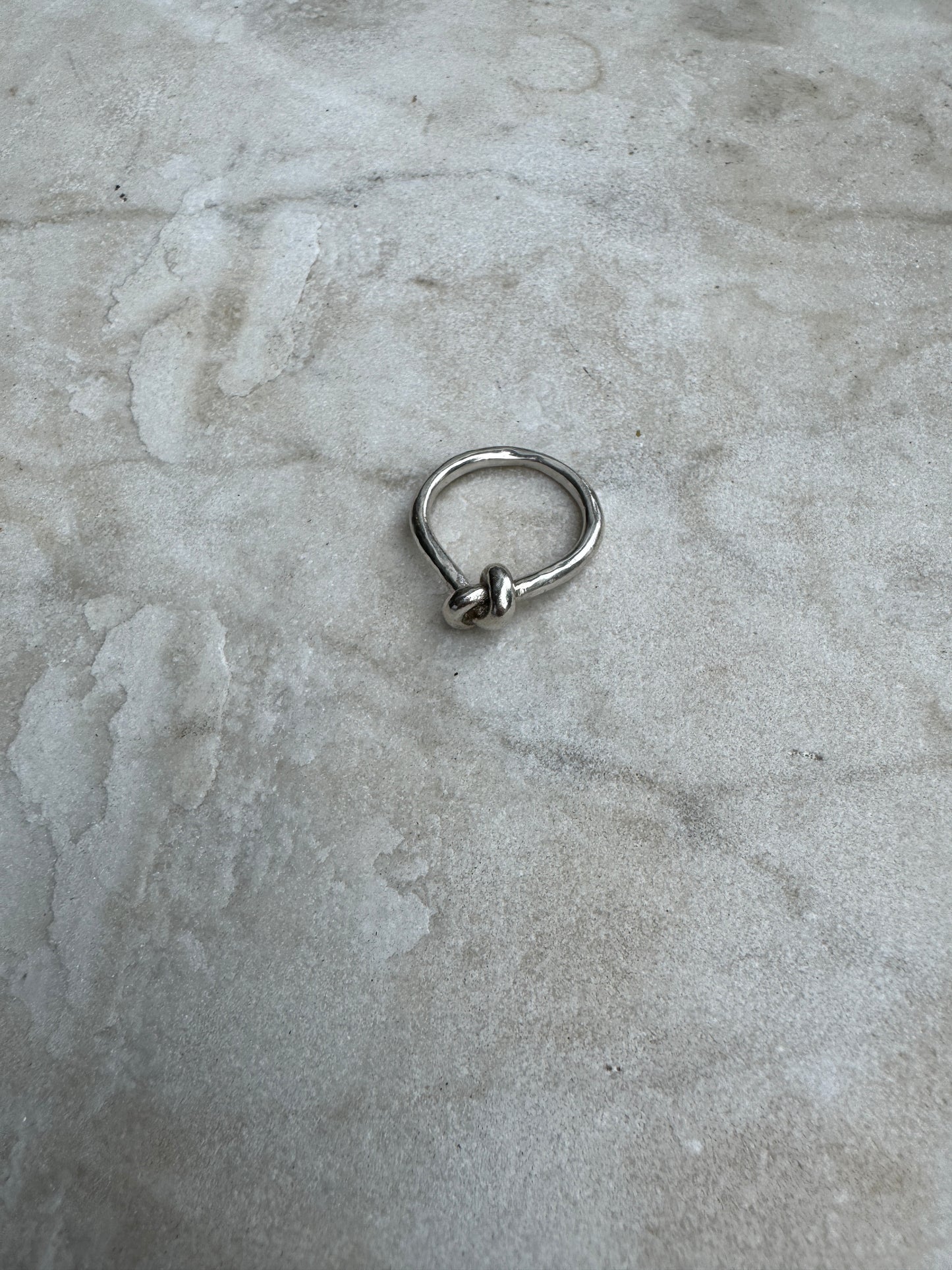 NODO KNOTTED RING SILVER