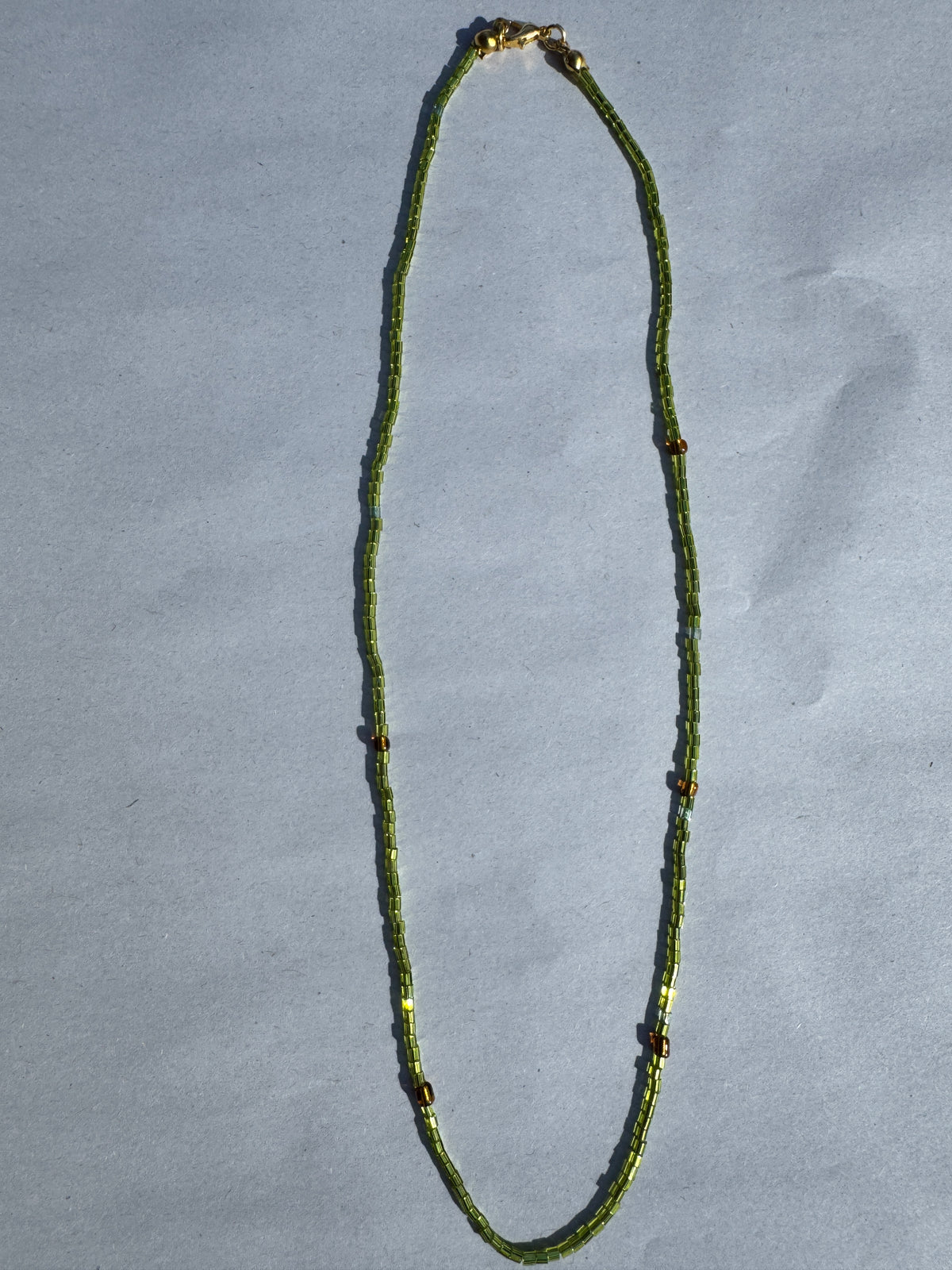 BEADING FOR PALESTINE NECKLACE GREEN