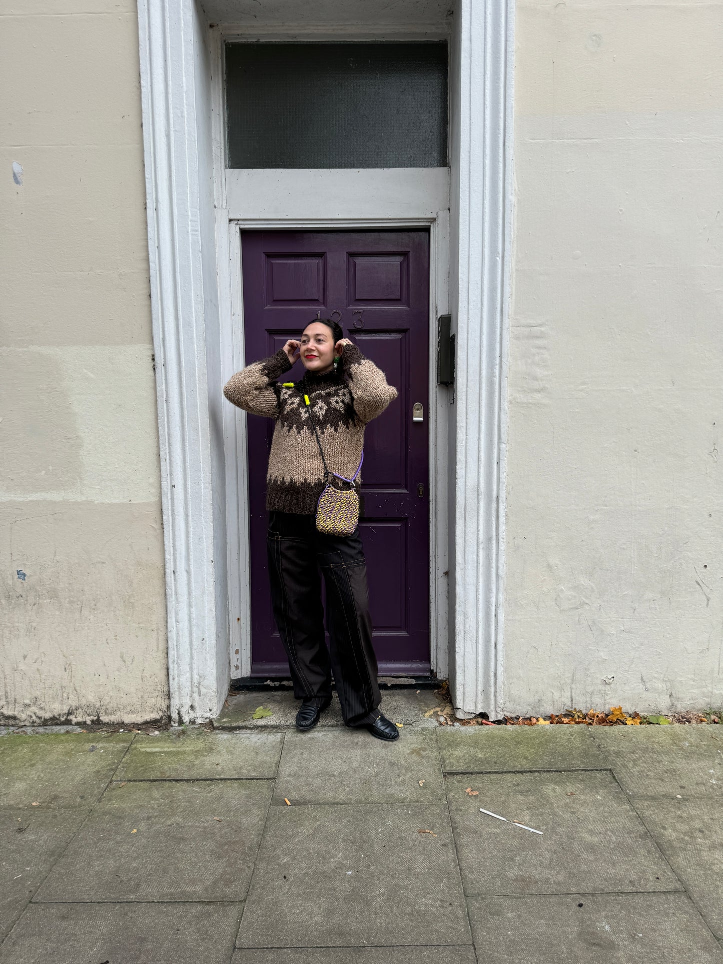 EELLS KIDD TROUSERS BROWN