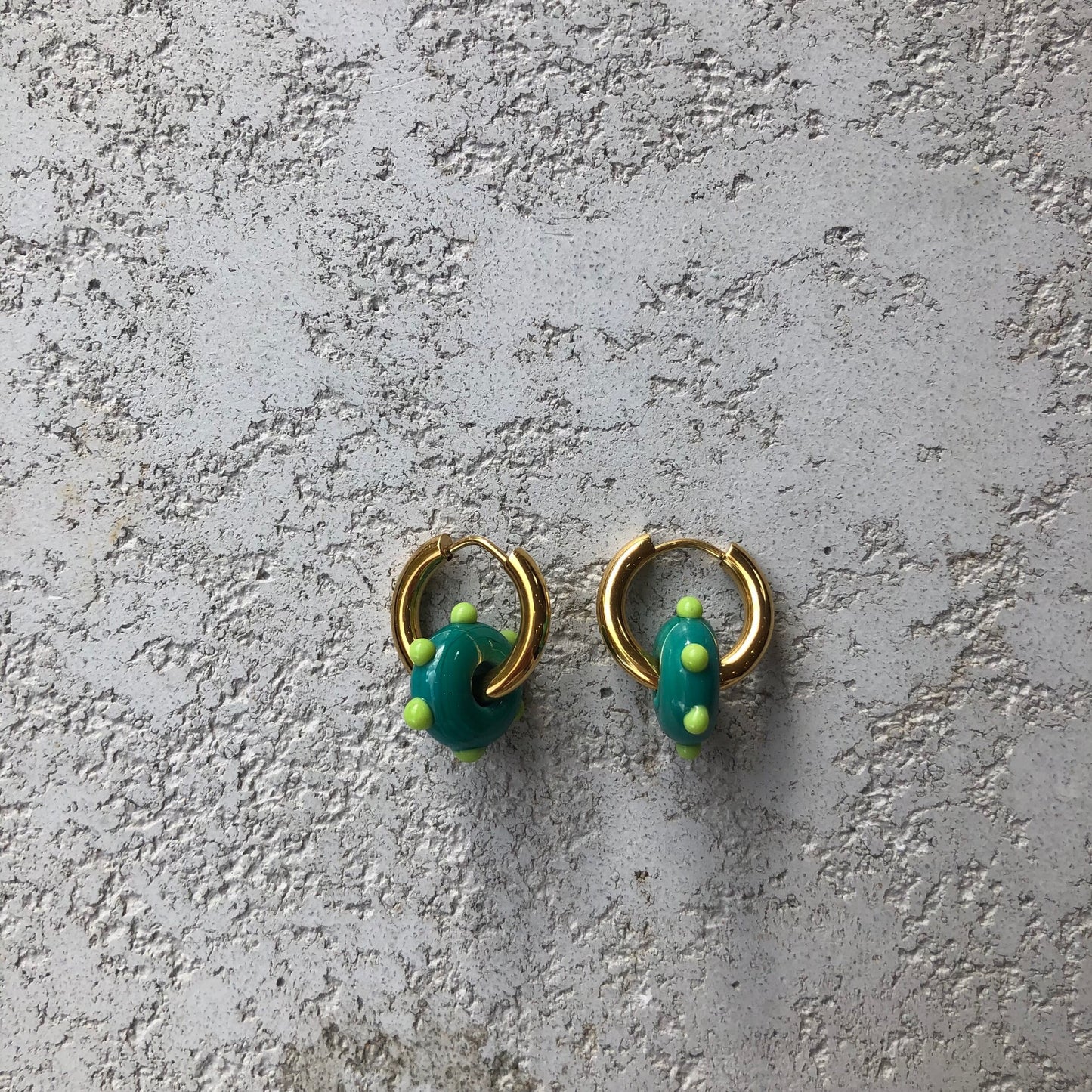 SANDRA ALEXANDRA FROOT LOOP EARRINGS GREEN