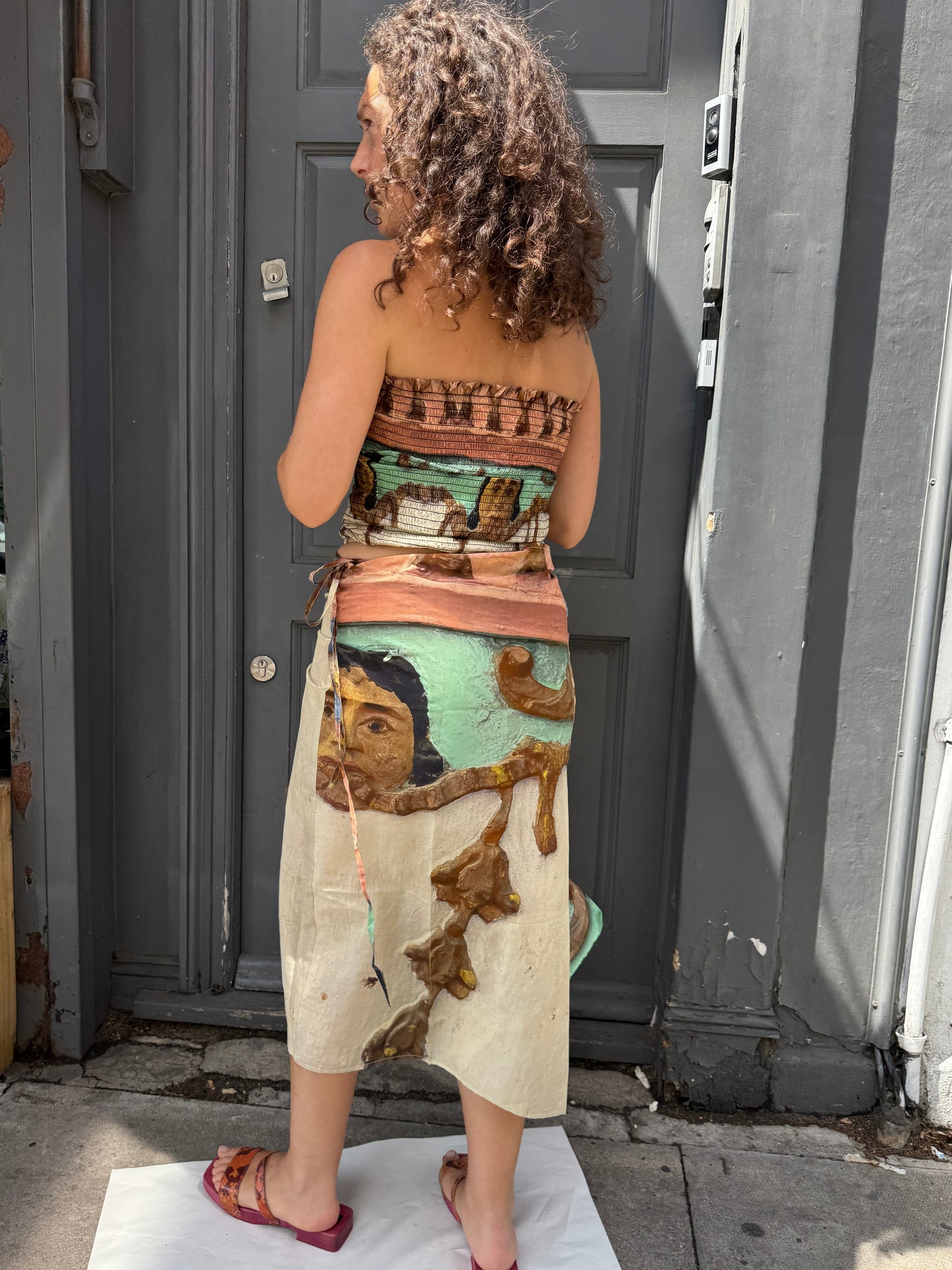MOUZAHRES ORACOLO WRAP SKIRT