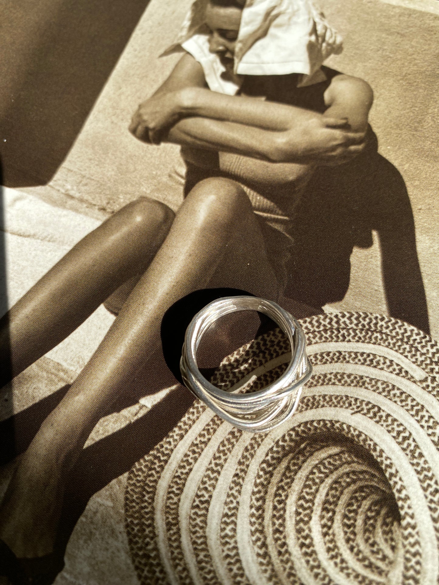 CAROLINA DE BARROS STERLING SILVER LIANA RING