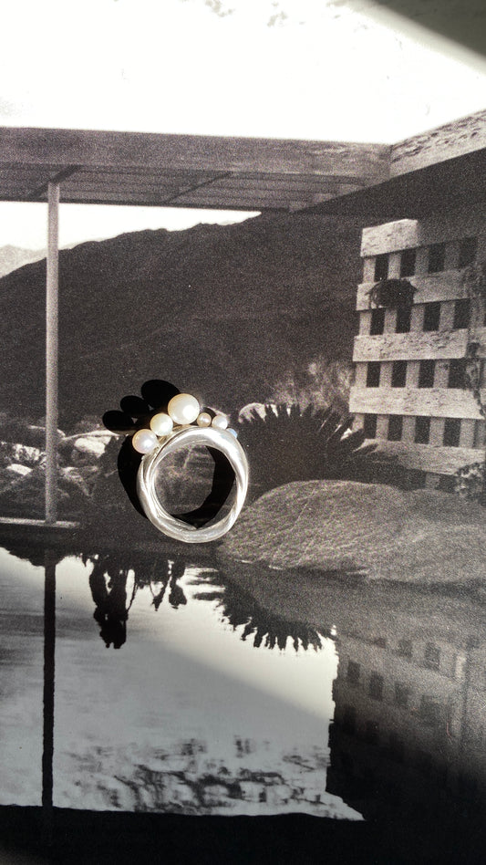 CAROLINA DE BARROS STERLING SILVER INGA RING