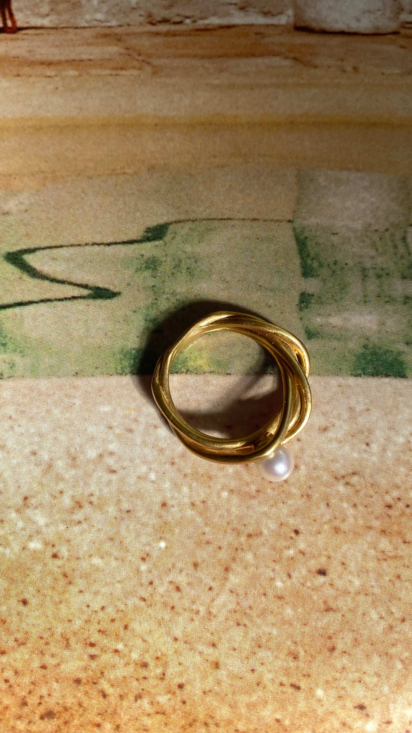 CAROLINA DE BARROS PEROLA LIANA GOLD RING