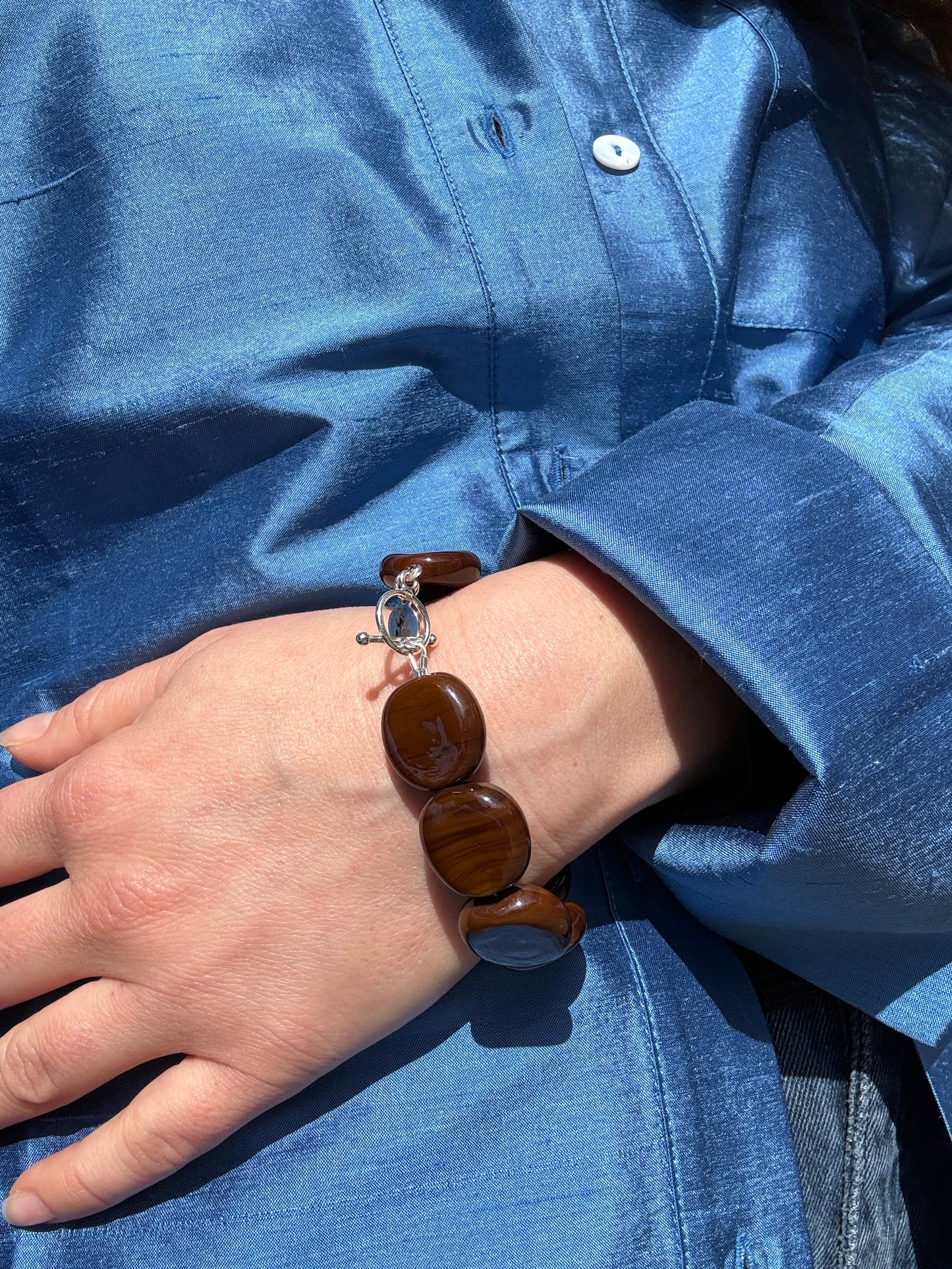 SISI JOIA PIECE BRACELET BROWN