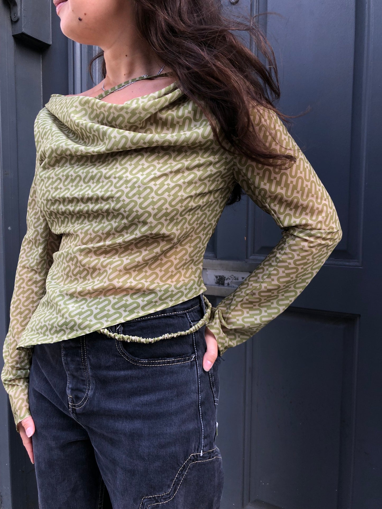 ÚNA HAYDE ÁINE TOP GREEN