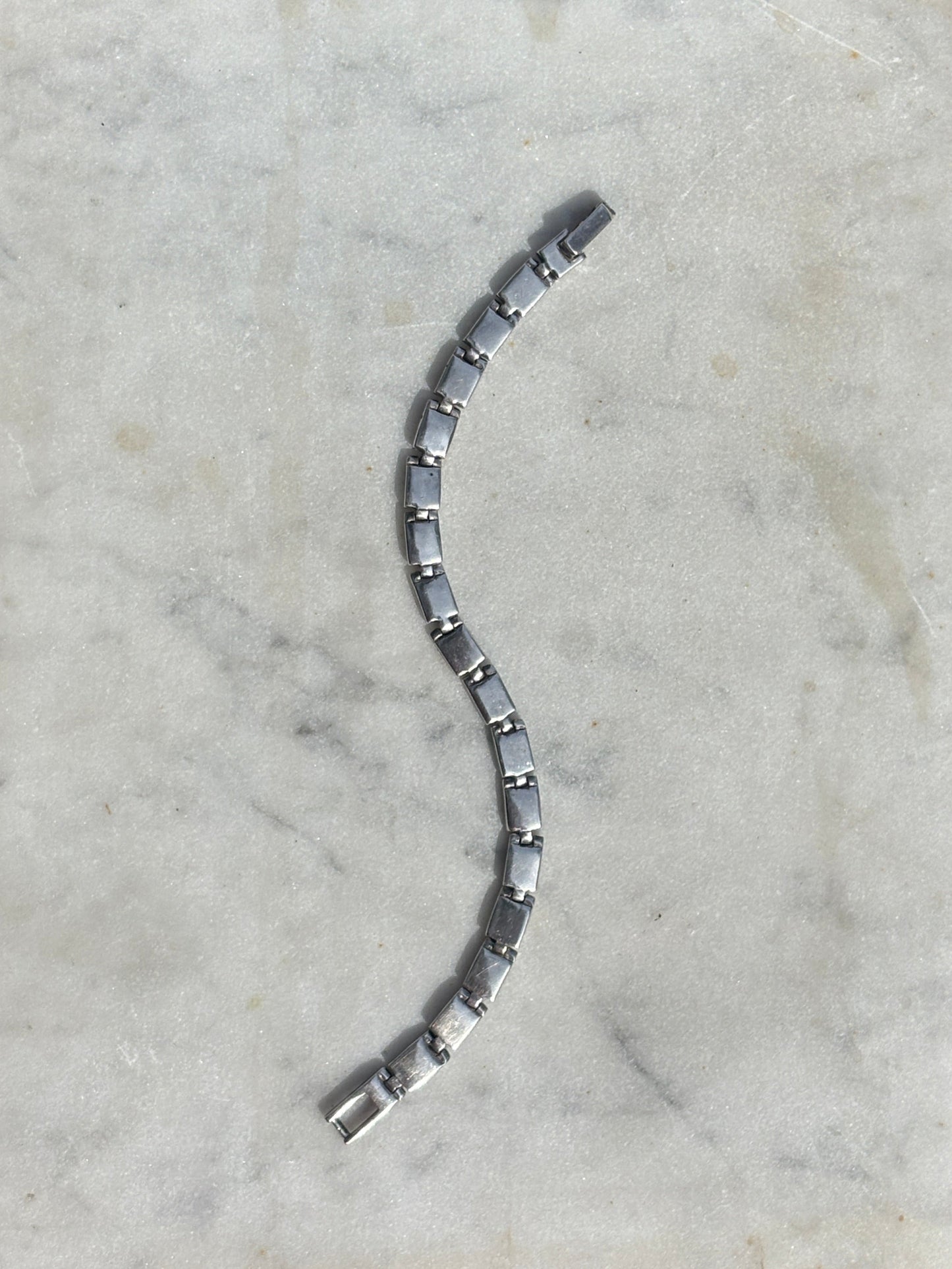 SACROSANCT SQUARE LINK STERLING BRACELET