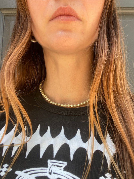 SISI JOIA BOULE NECKLACE SILVER GLASS