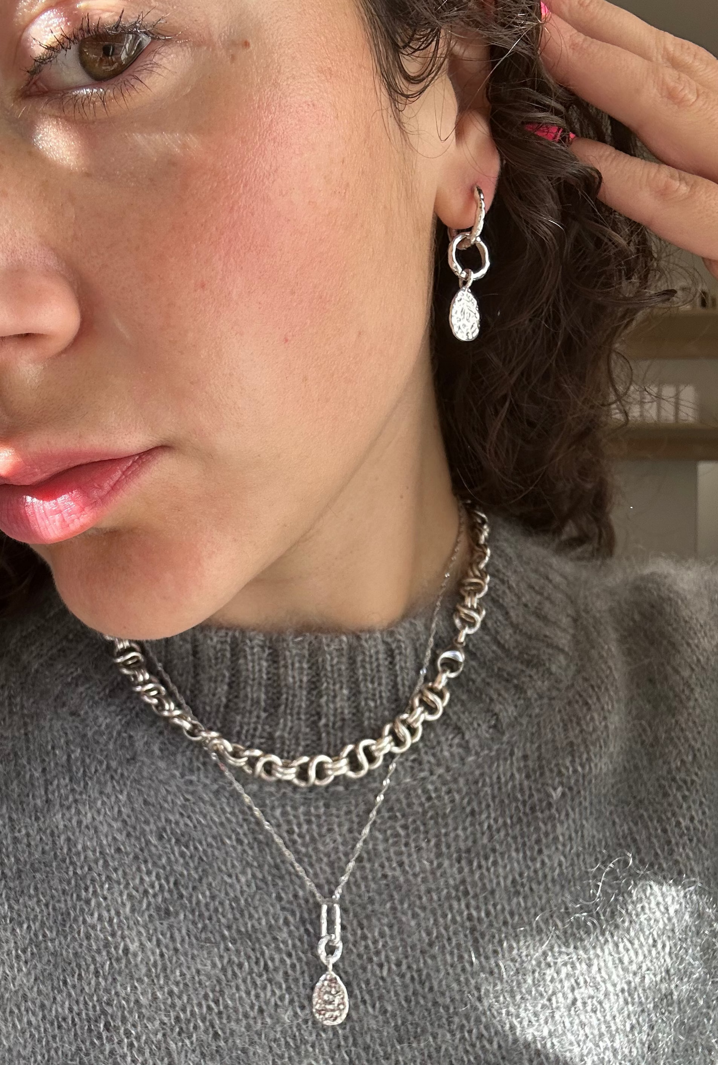 ARIYA CLIO MULTI-WAY EARRINGS SILVER