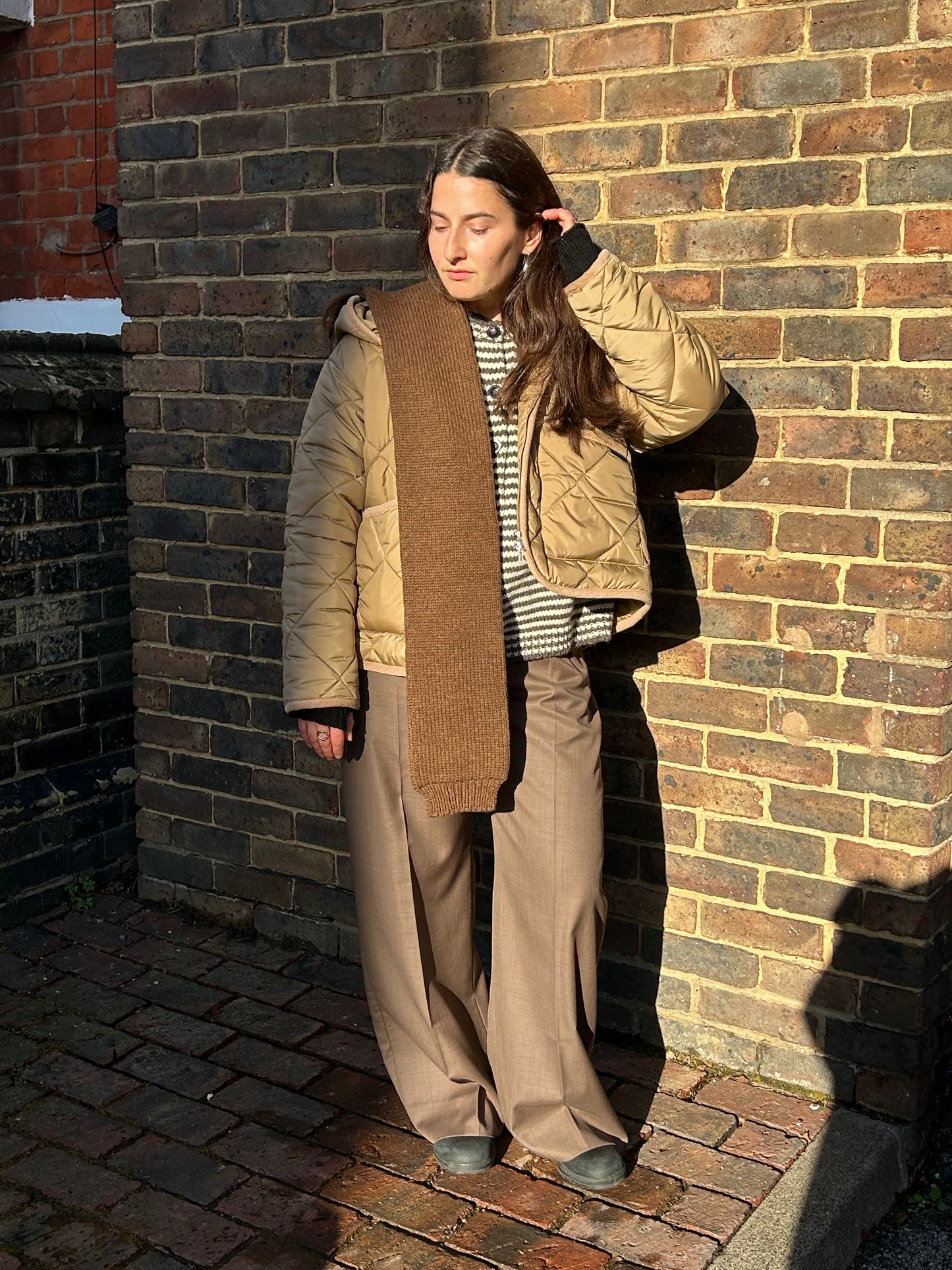 YIBRI TAILORED WIDE-LEG TROUSERS