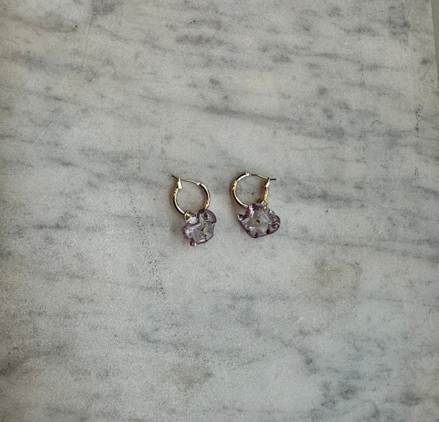 SISI JOIA FLEURETTE EARRINGS PURPLE