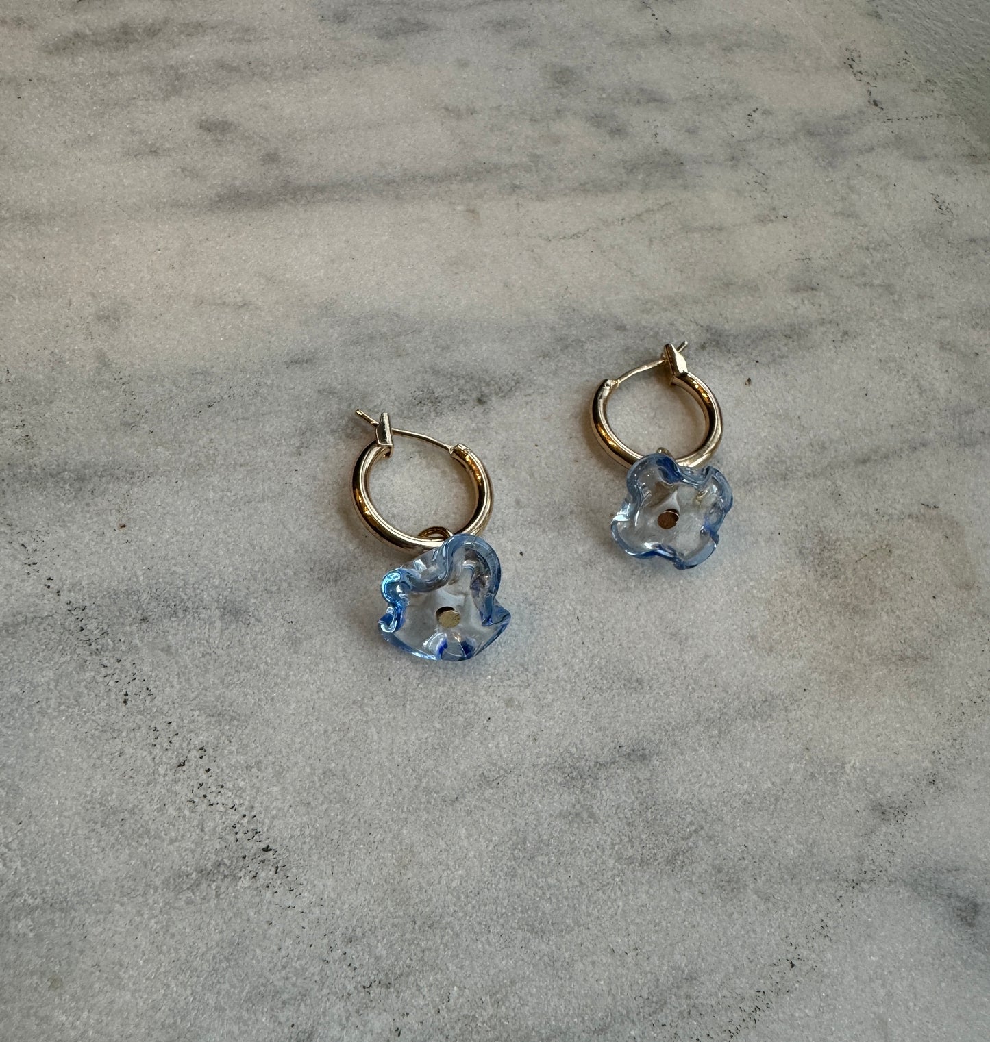 SISI JOIA FLEURETTE EARRINGS DARK BLUE