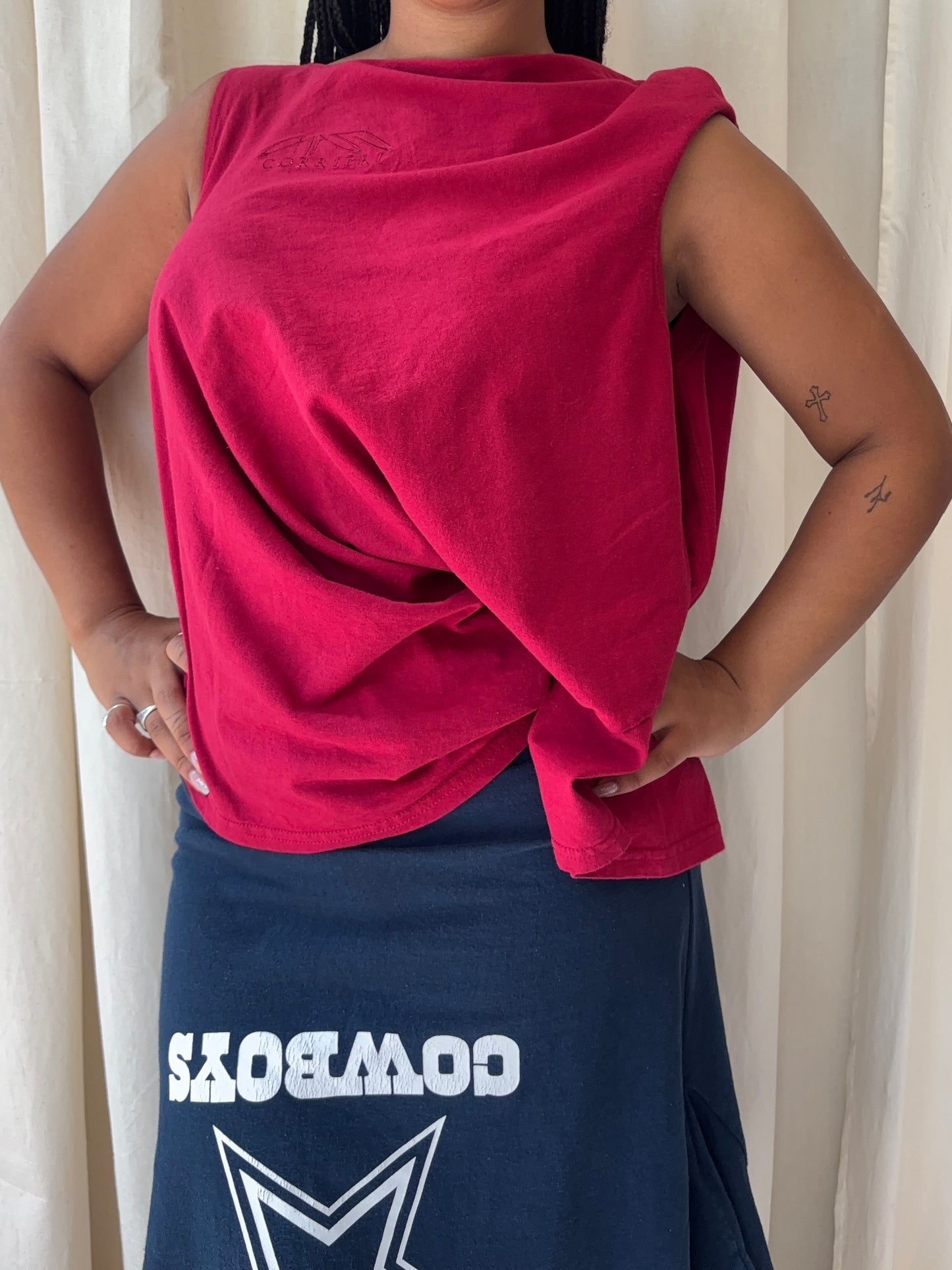 GINA CORRIERI SHIFT TOP RED
