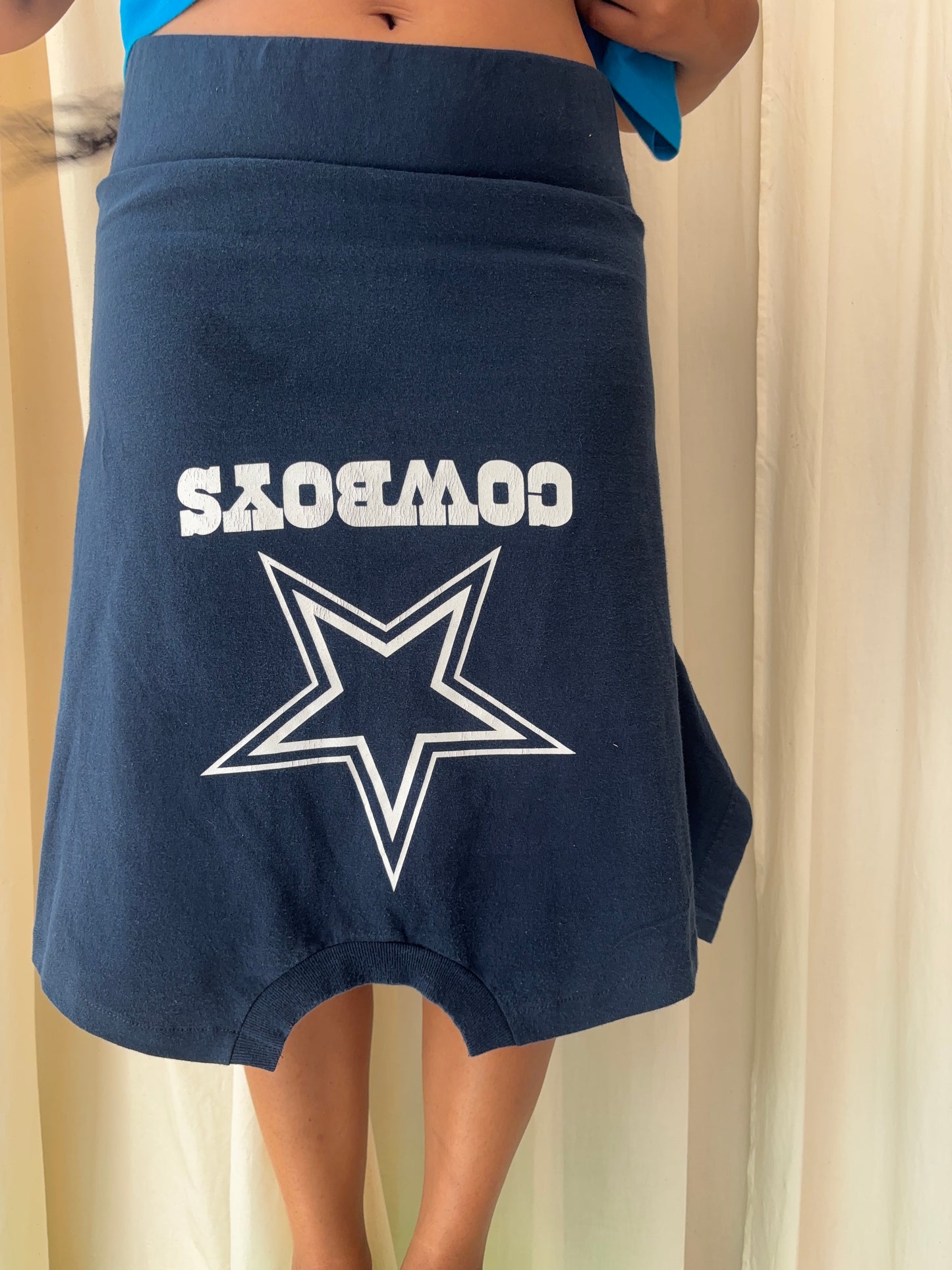 GINA CORRIERI T-SKIRT LONG NAVY COWBOYS