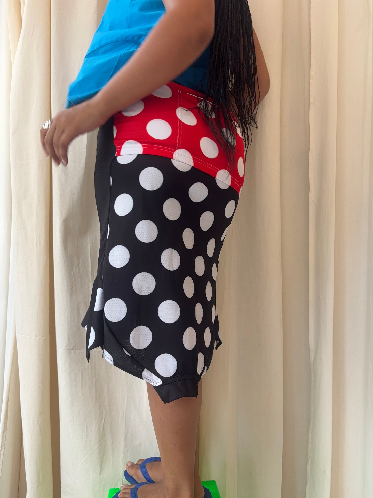 GINA CORRIERI POLKA DOT PRINT RACER SKIRT