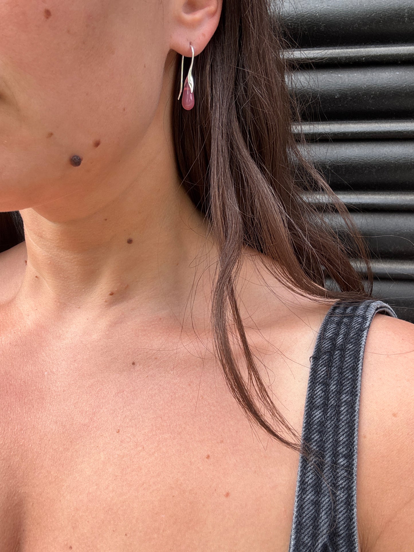SISI JOIA MINI BROTE EARRINGS - OPALINE PINK