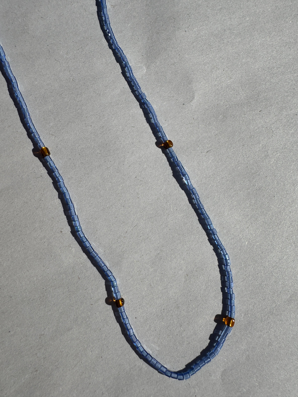 BEADING FOR PALESTINE NECKLACE BLUE