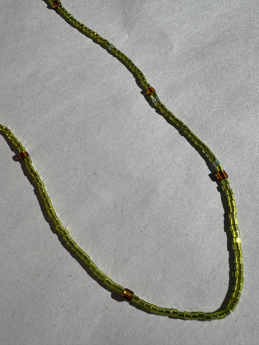 BEADING FOR PALESTINE NECKLACE GREEN